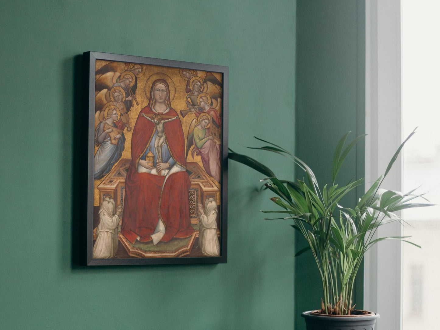Saint Mary Magdalen Holding a Crucifix by Spinello Aretino, 1395, Medieval and Byzantine Art, fine art print