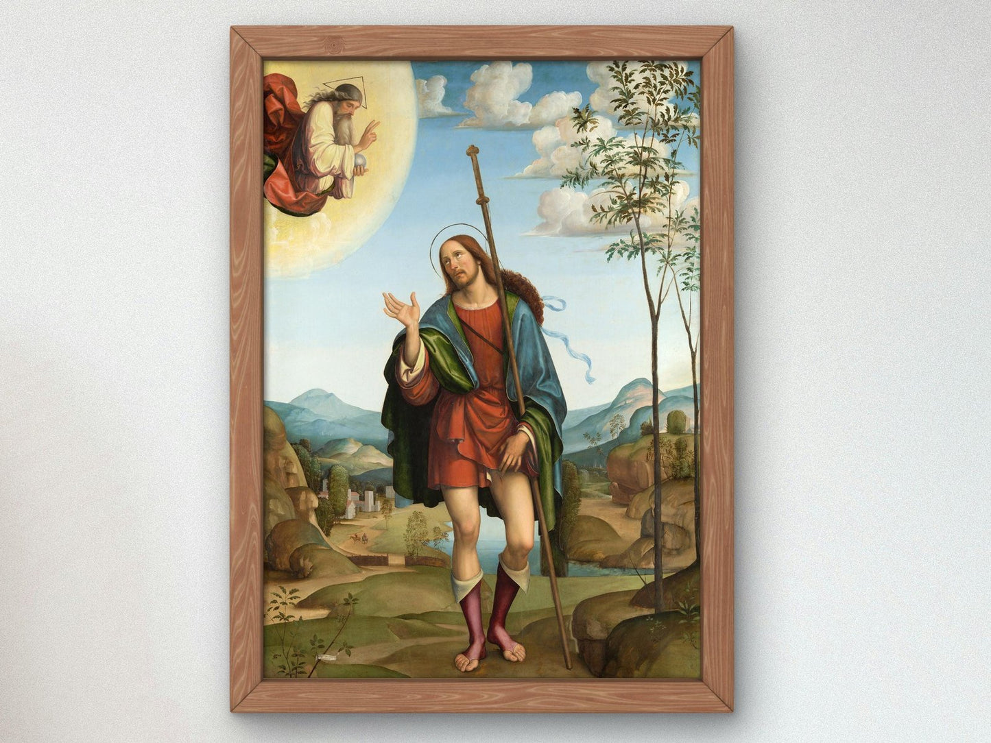 Saint Roch by Francesco Francia, 1502, Renaissance, fine art print