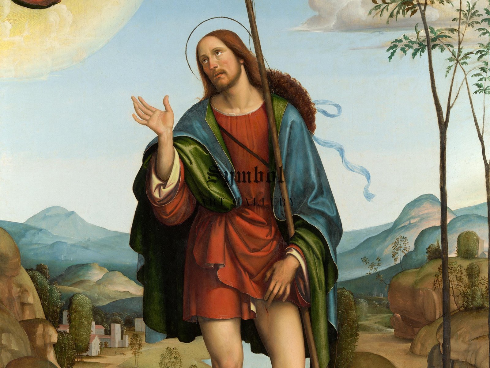 Saint Roch by Francesco Francia, 1502, Renaissance, fine art print