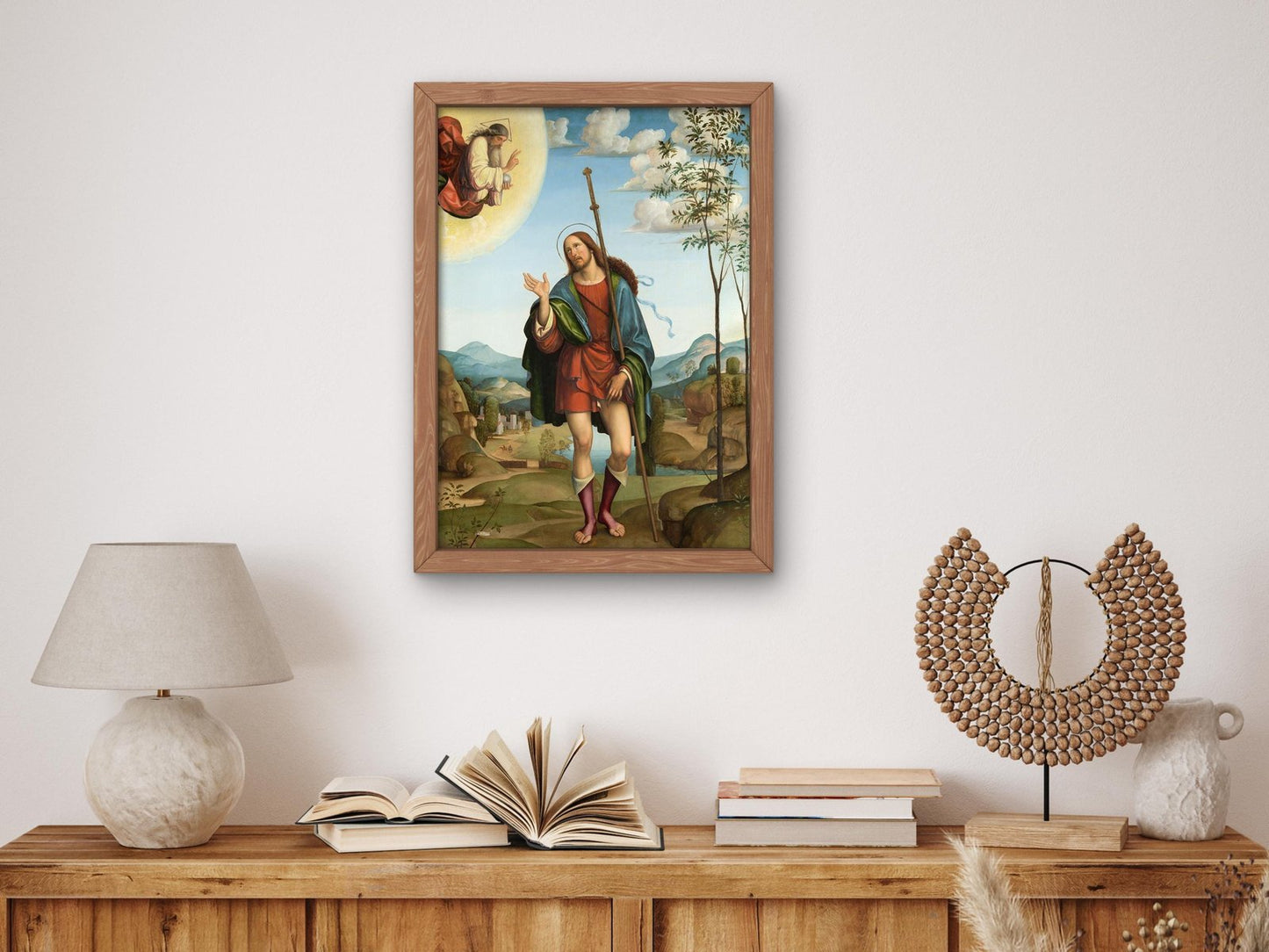 Saint Roch by Francesco Francia, 1502, Renaissance, fine art print