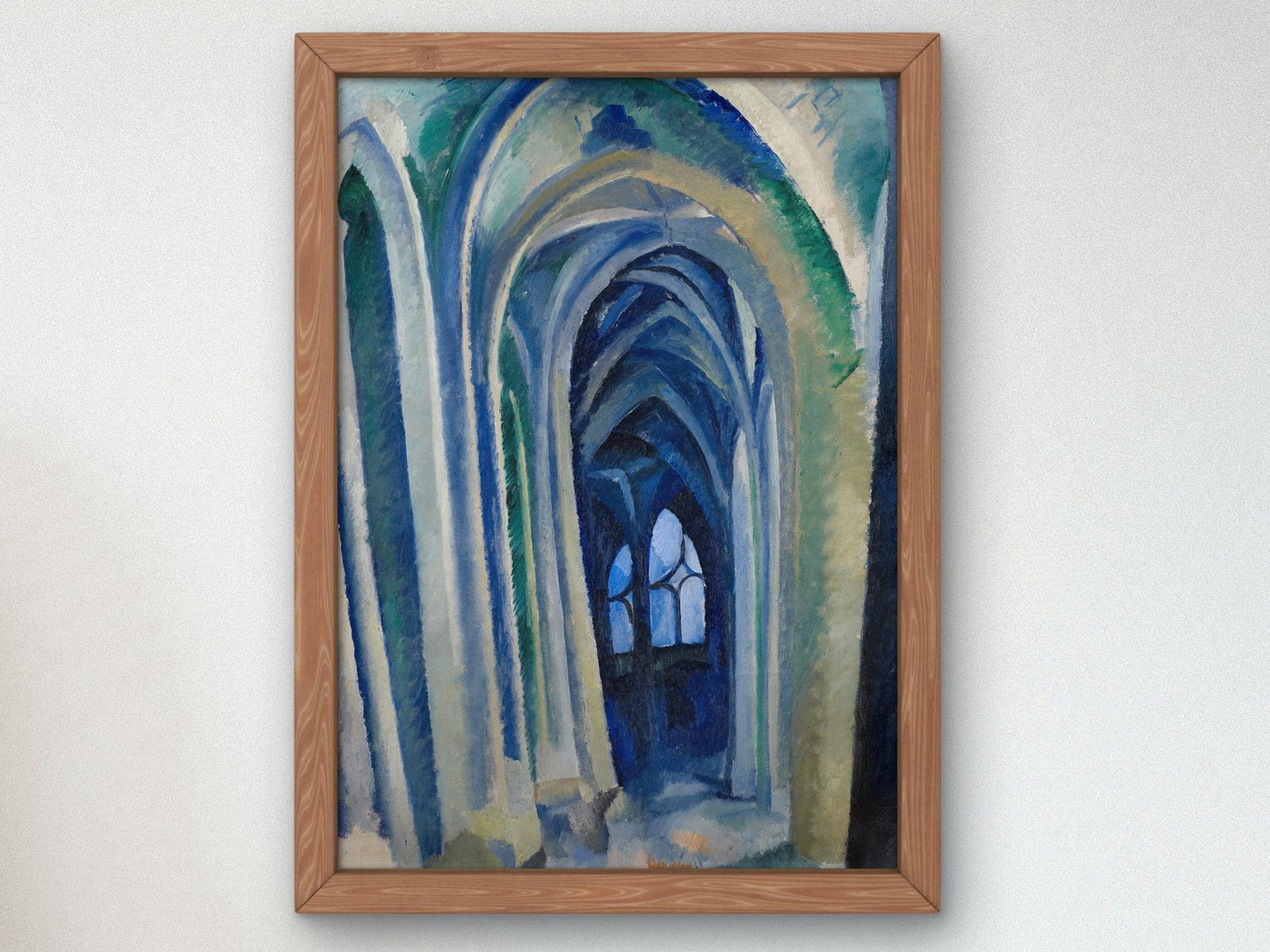 Saint-Séverin by Robert Delaunay, 1909, Cubism and Abstract Art, fine art print