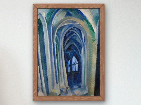 Saint-Séverin by Robert Delaunay, 1909, Cubism and Abstract Art, fine art print