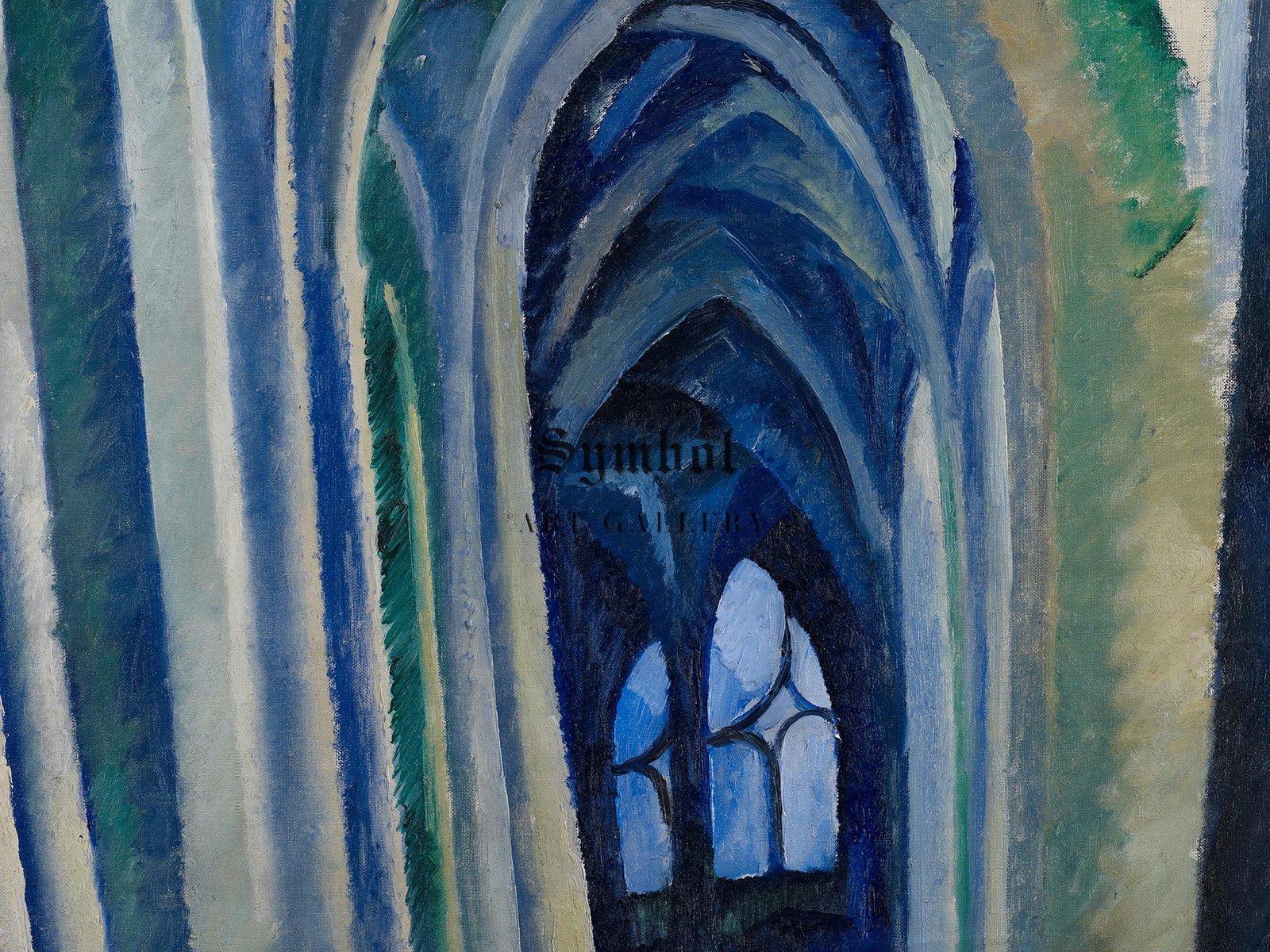 Saint-Séverin by Robert Delaunay, 1909, Cubism and Abstract Art, fine art print