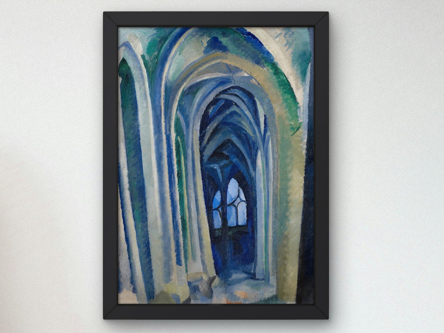 Saint-Séverin by Robert Delaunay, 1909, Cubism and Abstract Art, fine art print