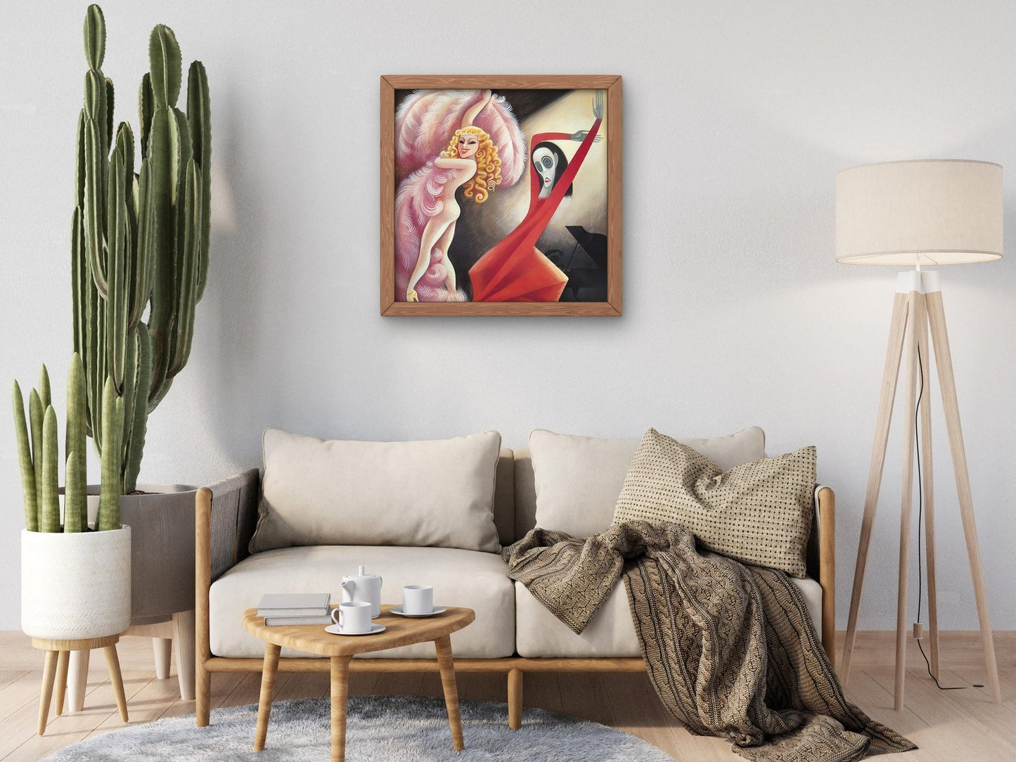 Sally Rand and Martha Graham by Miguel Covarrubias 1934, Art Deco and American Modernism, fine art print
