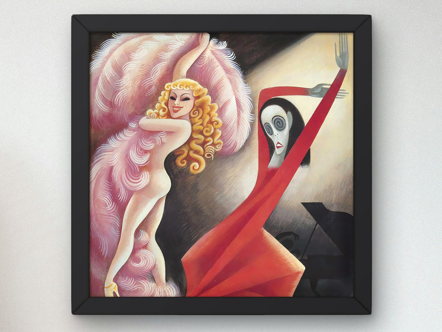 Sally Rand and Martha Graham by Miguel Covarrubias 1934, Art Deco and American Modernism, fine art print