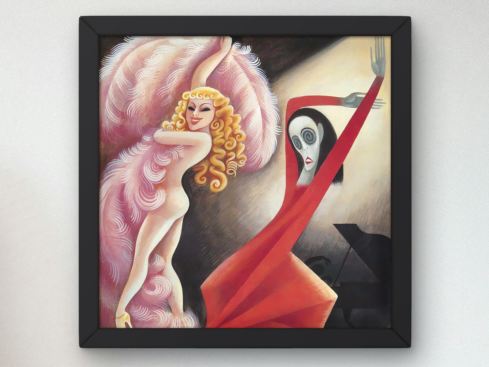 Sally Rand and Martha Graham by Miguel Covarrubias 1934, Art Deco and American Modernism, fine art print