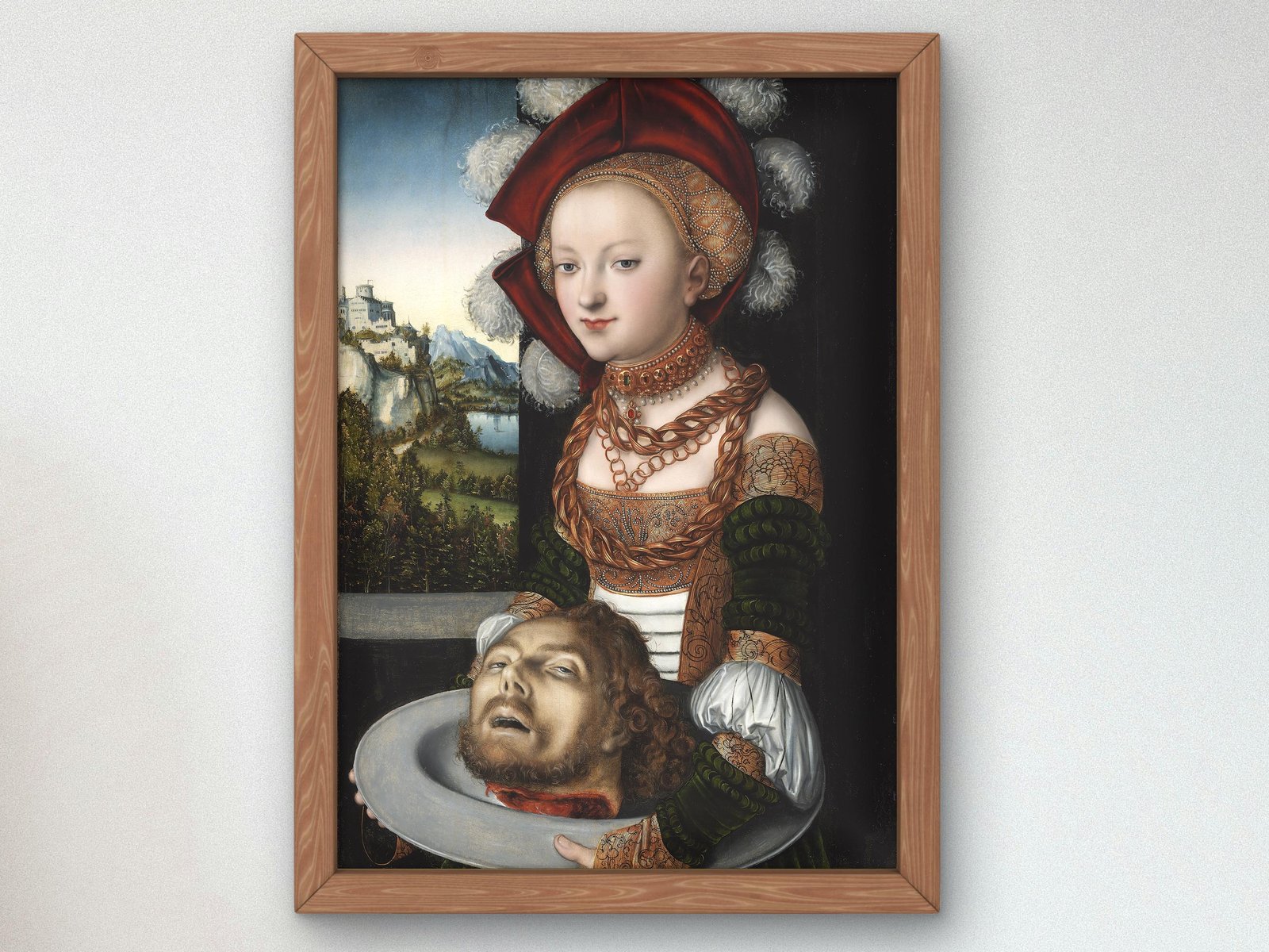 Salome with the Head of Saint John the Baptist by Lucas Cranach the Elder, 1530, Renaissance, fine art print