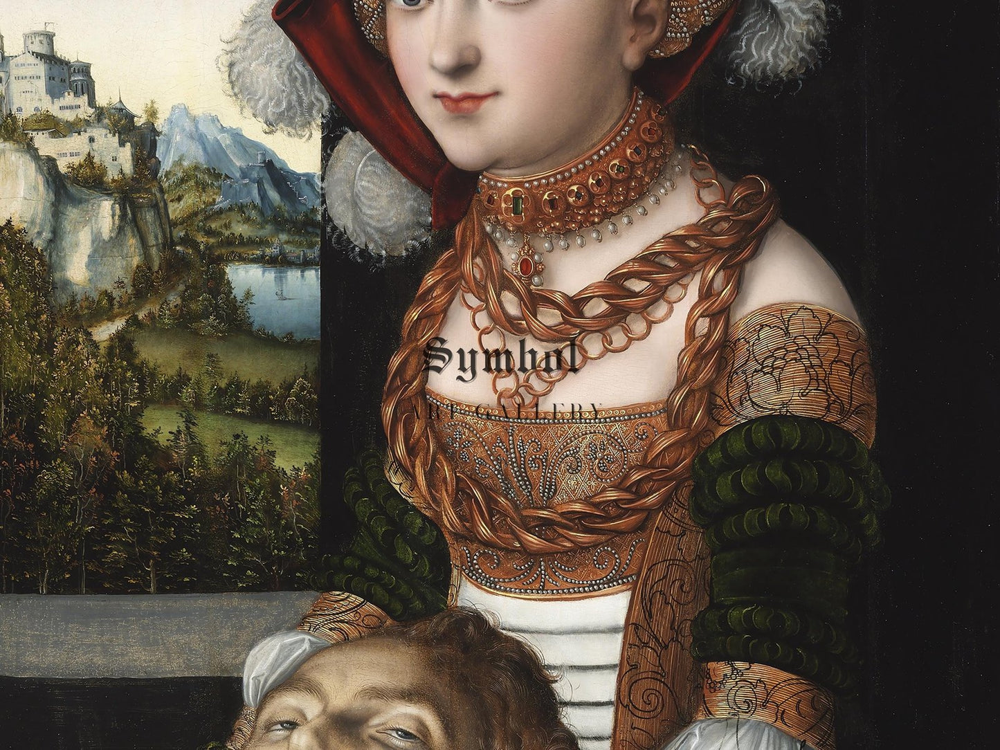 Salome with the Head of Saint John the Baptist by Lucas Cranach the Elder, 1530, Renaissance, fine art print