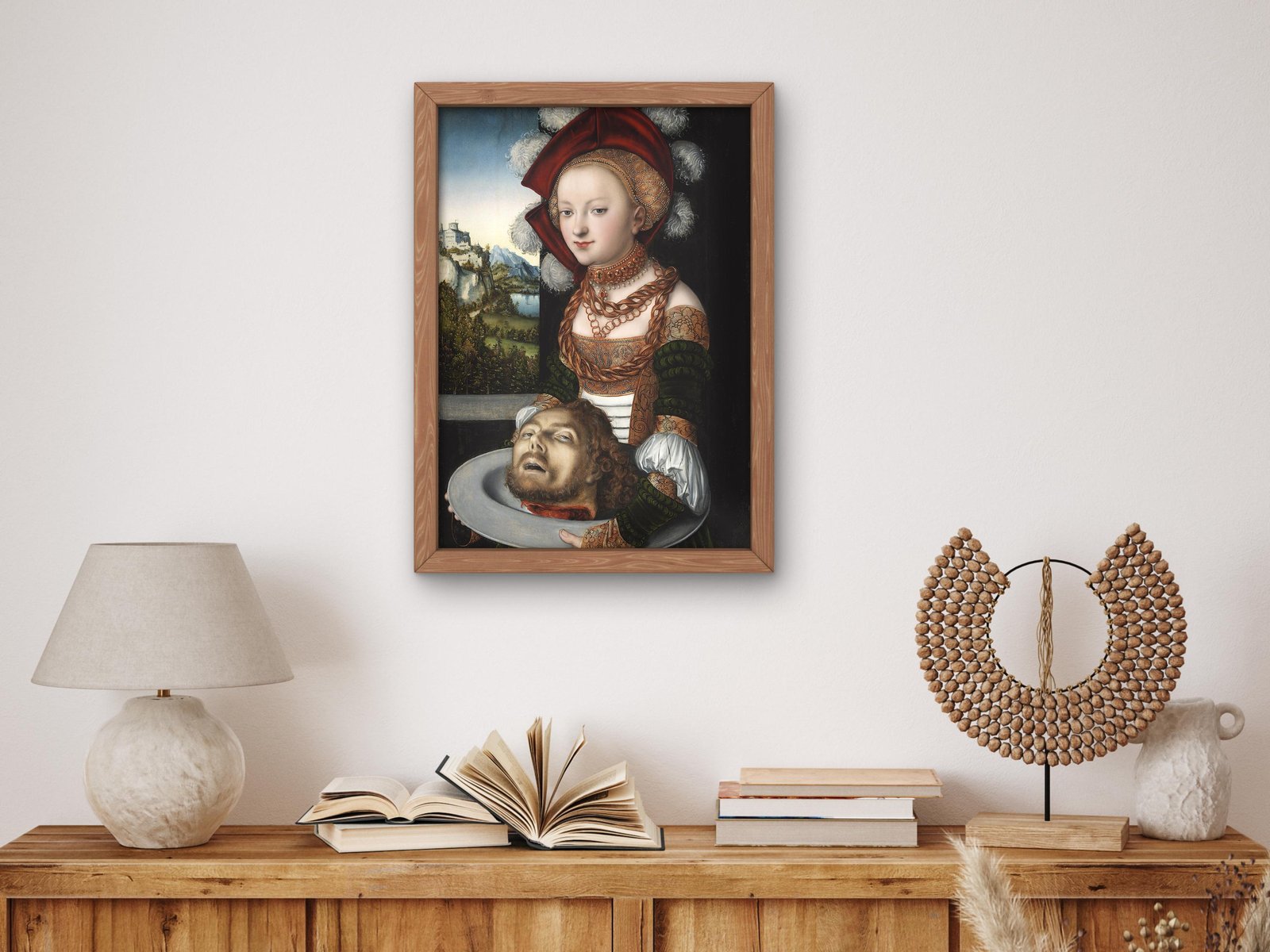 Salome with the Head of Saint John the Baptist by Lucas Cranach the Elder, 1530, Renaissance, fine art print