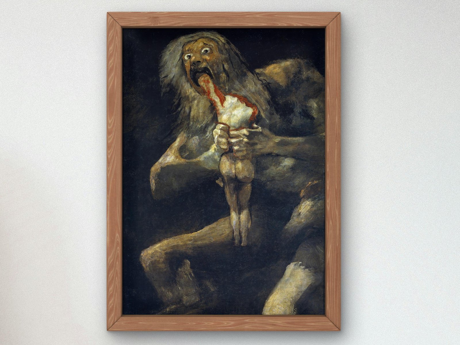 Saturn Devouring His Son by Francisco Goya, 1820, Romanticism and Classical Landscapes, fine art print