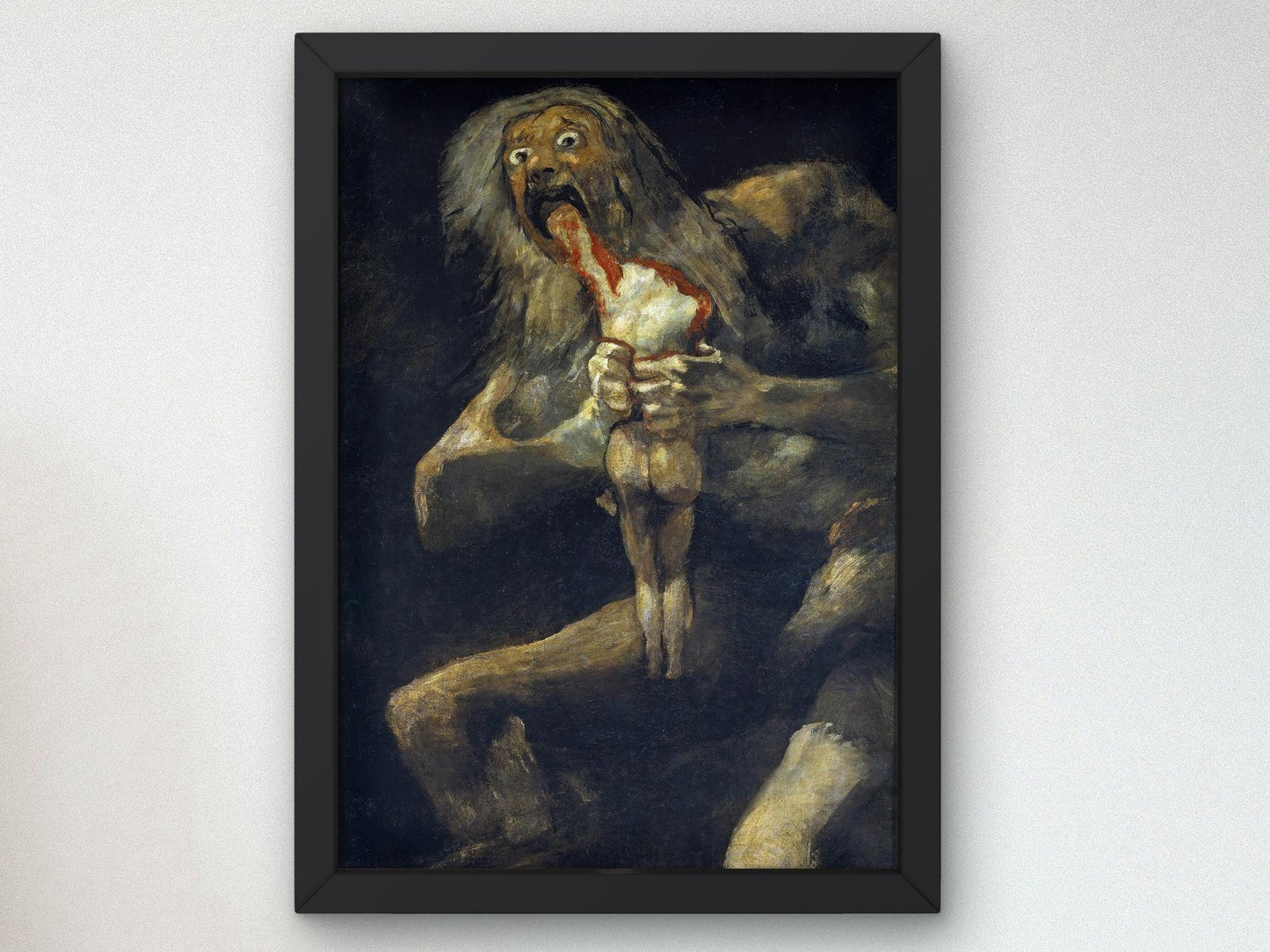 Saturn Devouring His Son by Francisco Goya, 1820, Romanticism and Classical Landscapes, fine art print