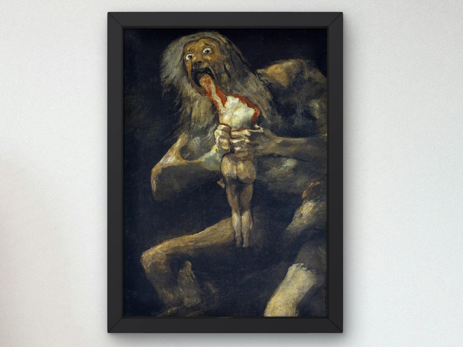 Saturn Devouring His Son by Francisco Goya, 1820, Romanticism and Classical Landscapes, fine art print