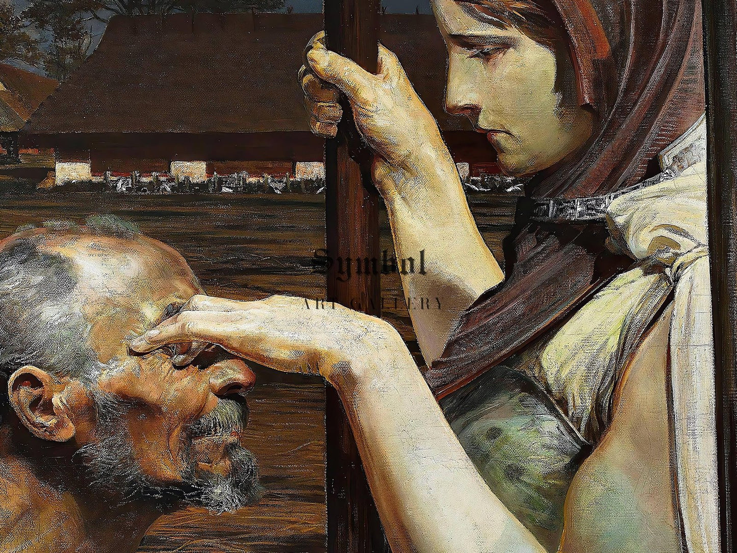Scene of the Death of Jacek by Malczewski, 1902, Pre-Raphaelites and Symbolism, fine art print