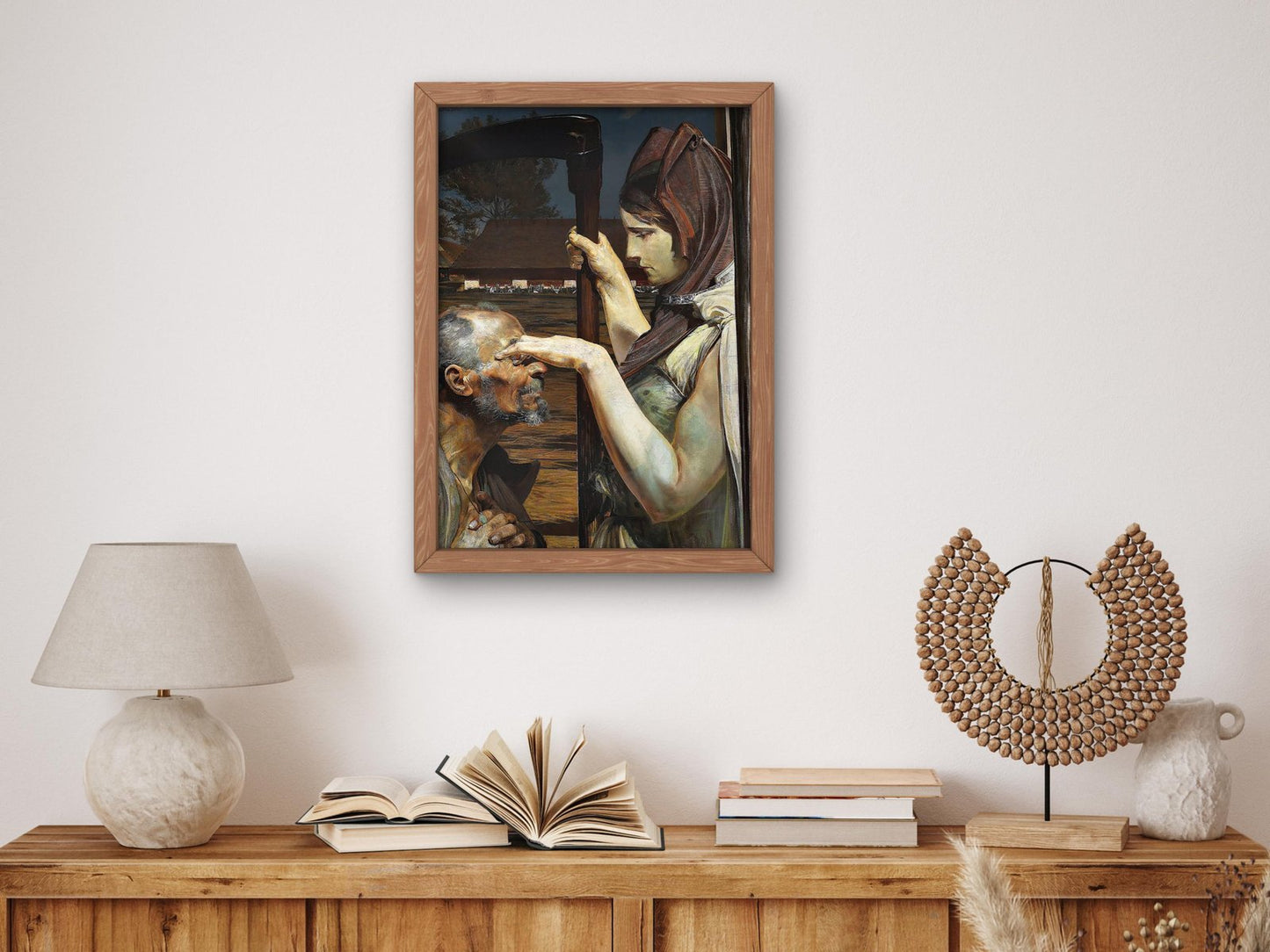 Scene of the Death of Jacek by Malczewski, 1902, Pre-Raphaelites and Symbolism, fine art print