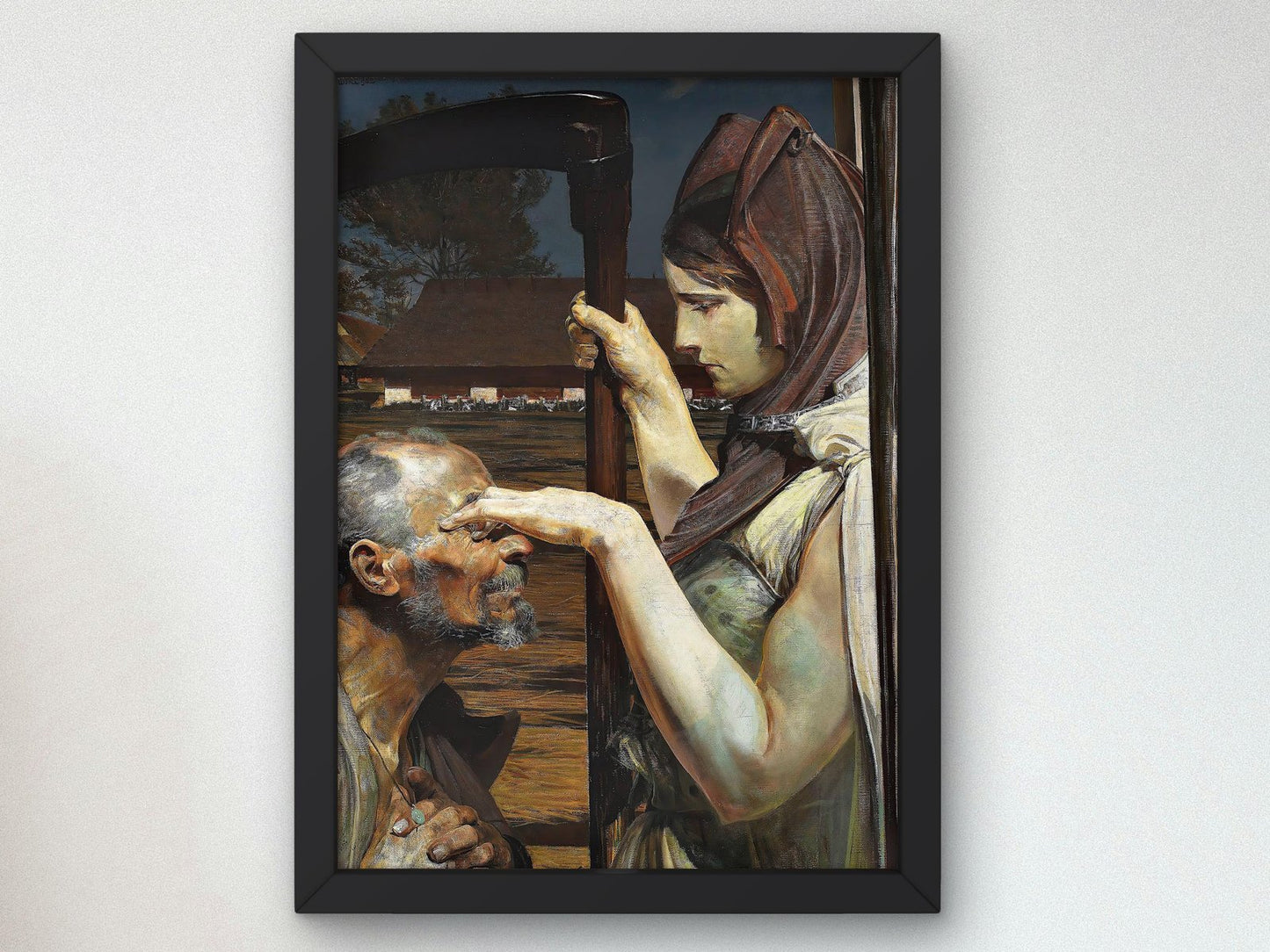 Scene of the Death of Jacek by Malczewski, 1902, Pre-Raphaelites and Symbolism, fine art print