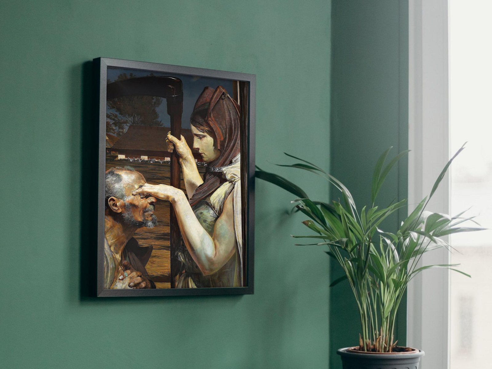 Scene of the Death of Jacek by Malczewski, 1902, Pre-Raphaelites and Symbolism, fine art print