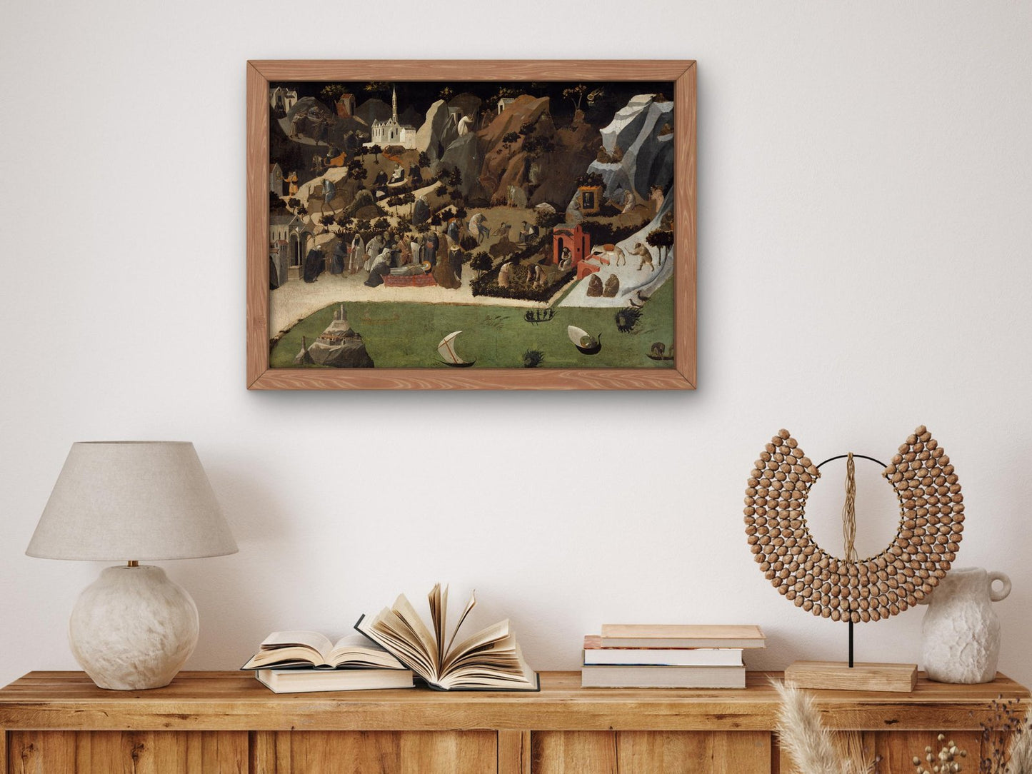 Scenes from the Lives of the Early Fathers by Fra Angelico, Medieval and Byzantine Art, fine art print