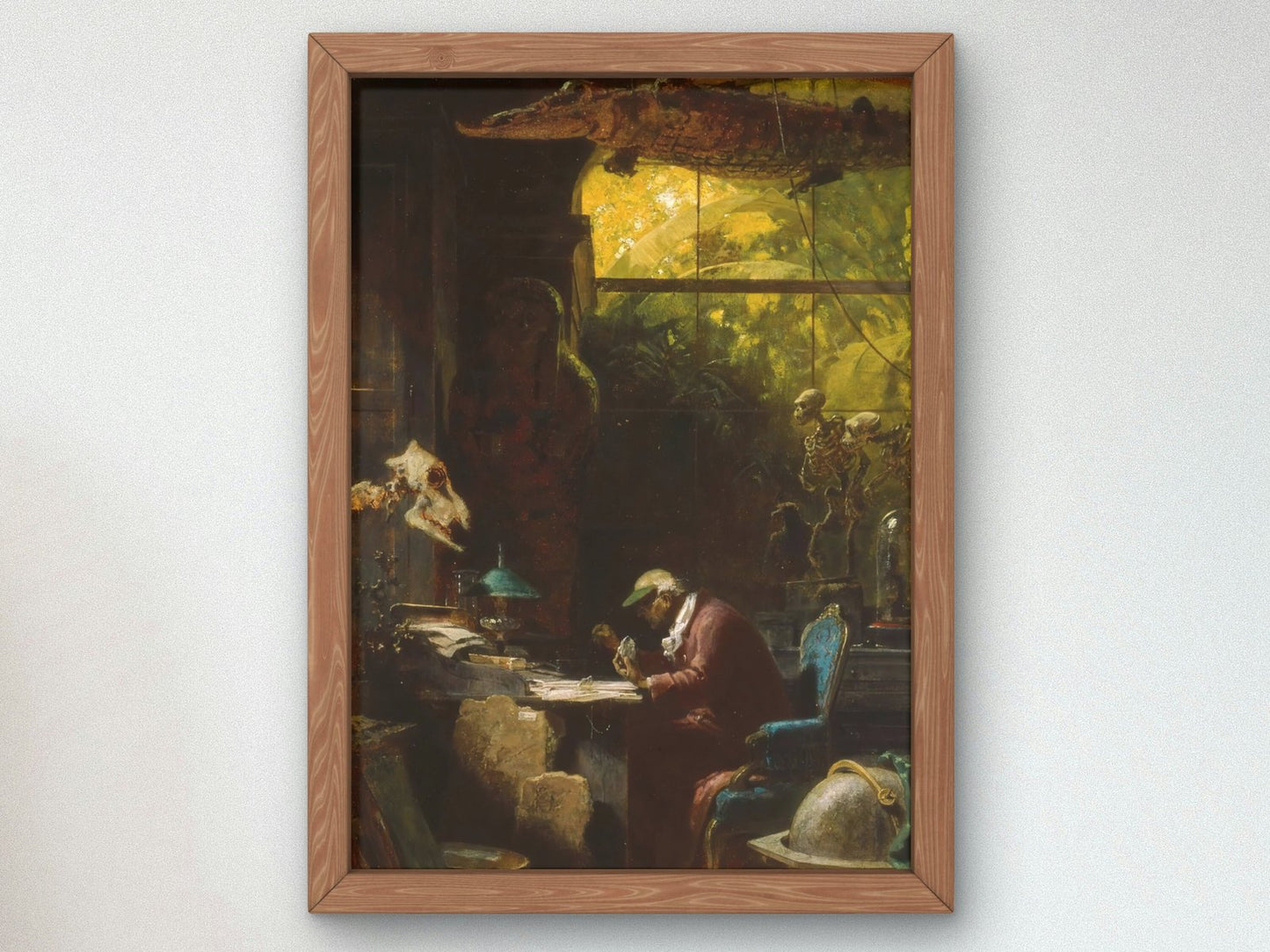 Scholar of Natural Sciences by Carl Spitzweg, 1878, Realism and Naturalism, fine art print