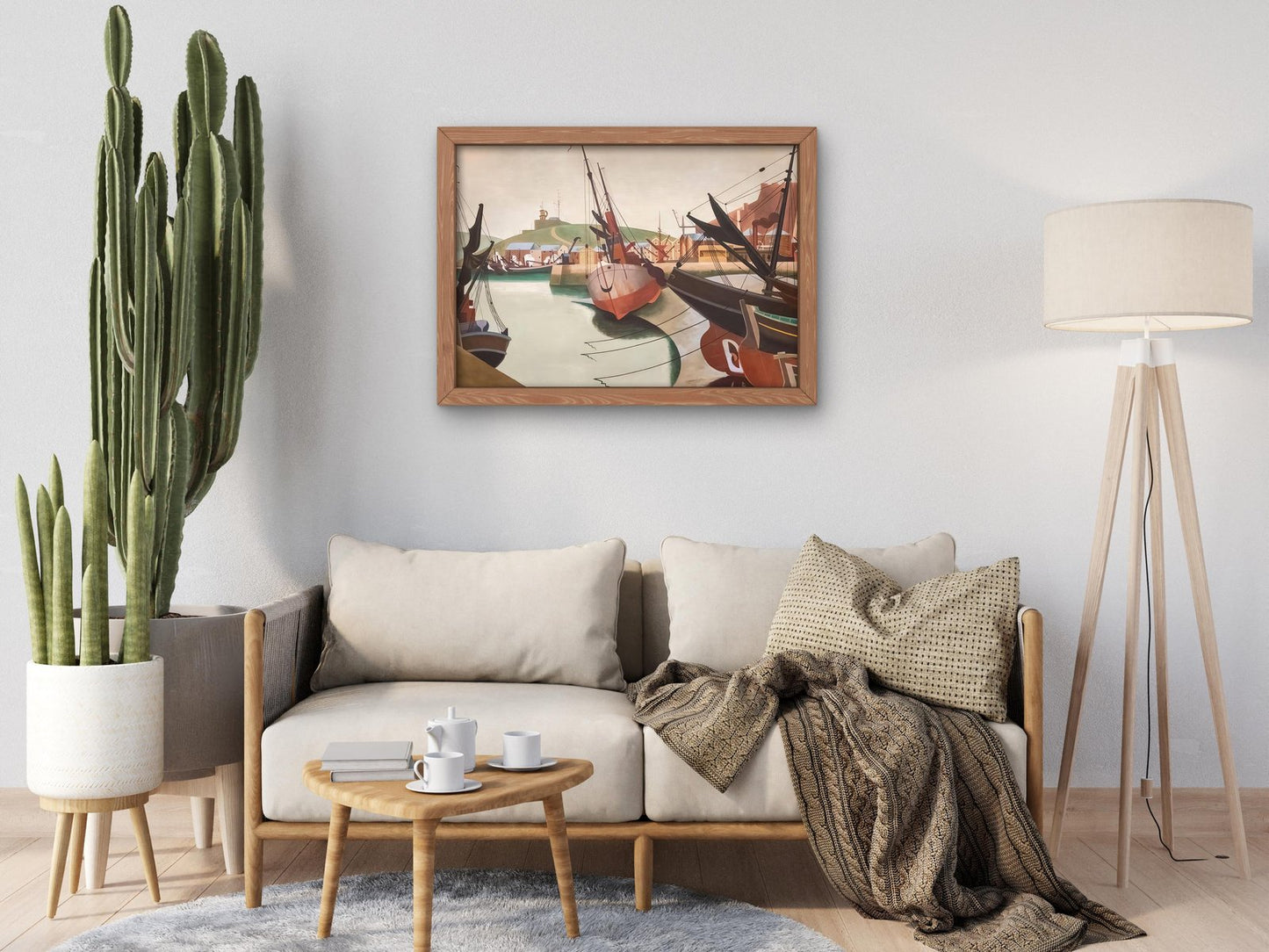 Seaport by Edward Wadsworth, 1923, Art Deco and American Modernism, fine art print