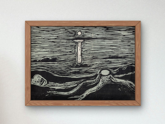 Seascape by Edvard Munch, 1897, Expressionism, fine art print