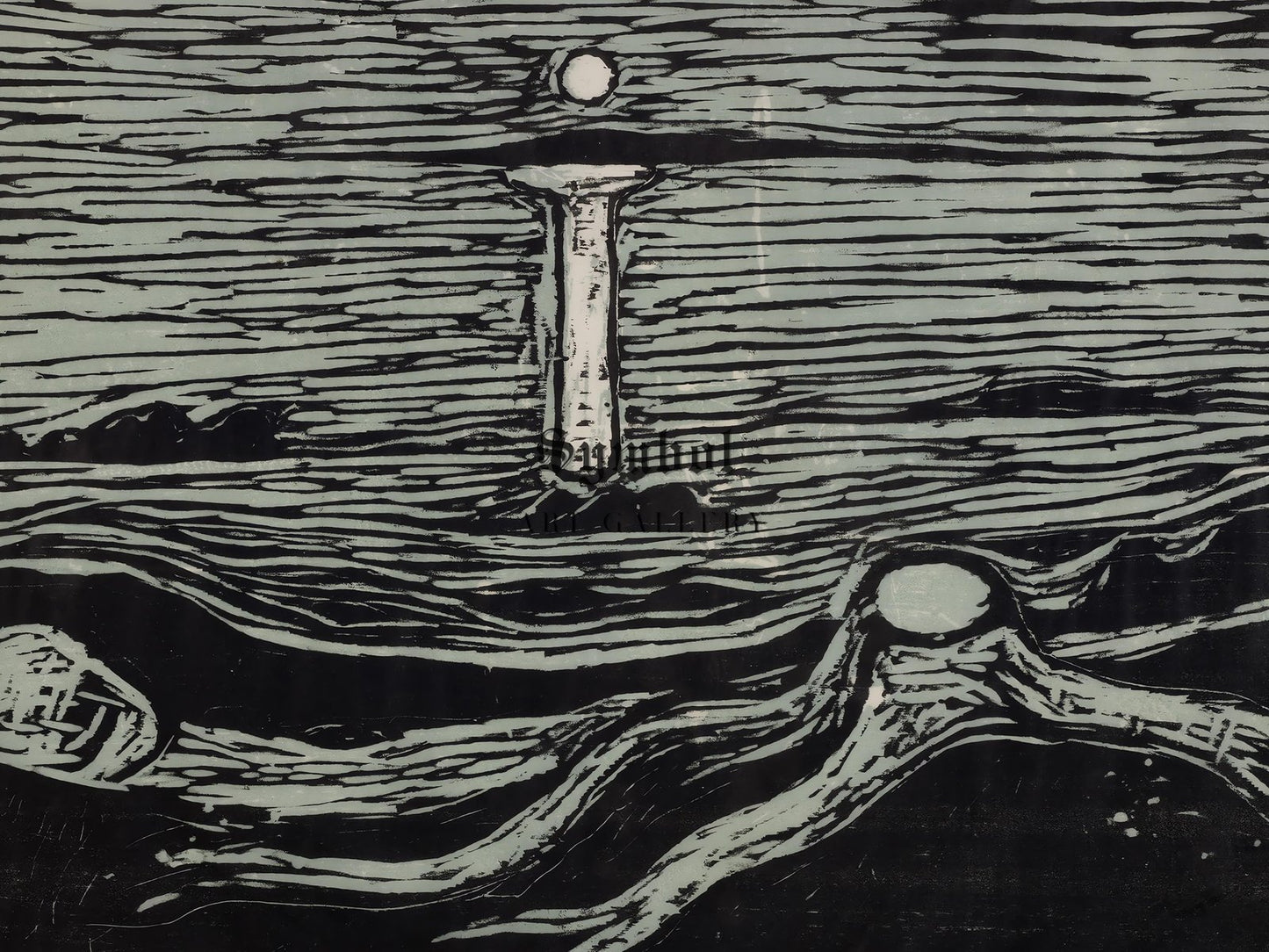 Seascape by Edvard Munch, 1897, Expressionism, fine art print