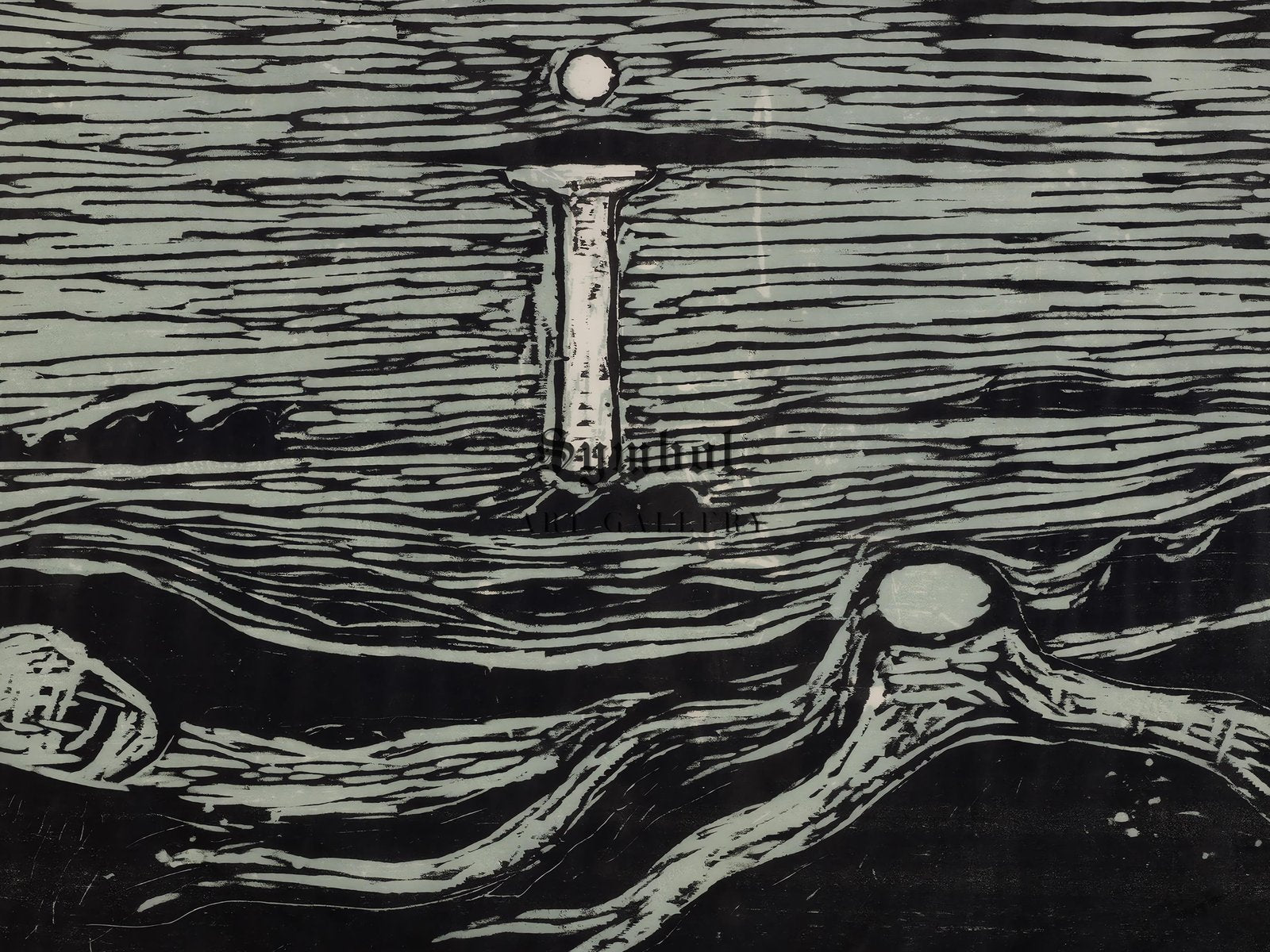 Seascape by Edvard Munch, 1897, Expressionism, fine art print