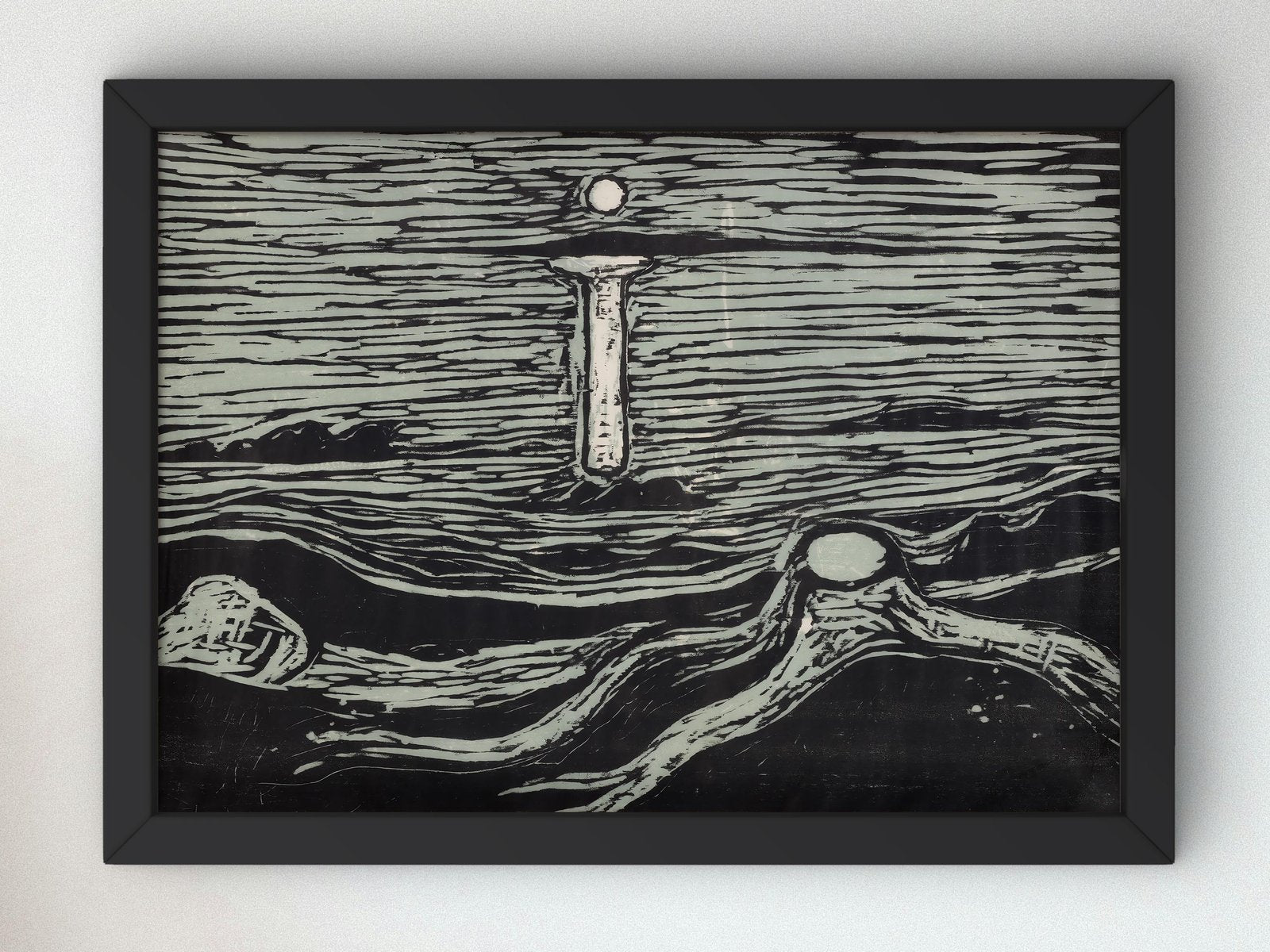 Seascape by Edvard Munch, 1897, Expressionism, fine art print