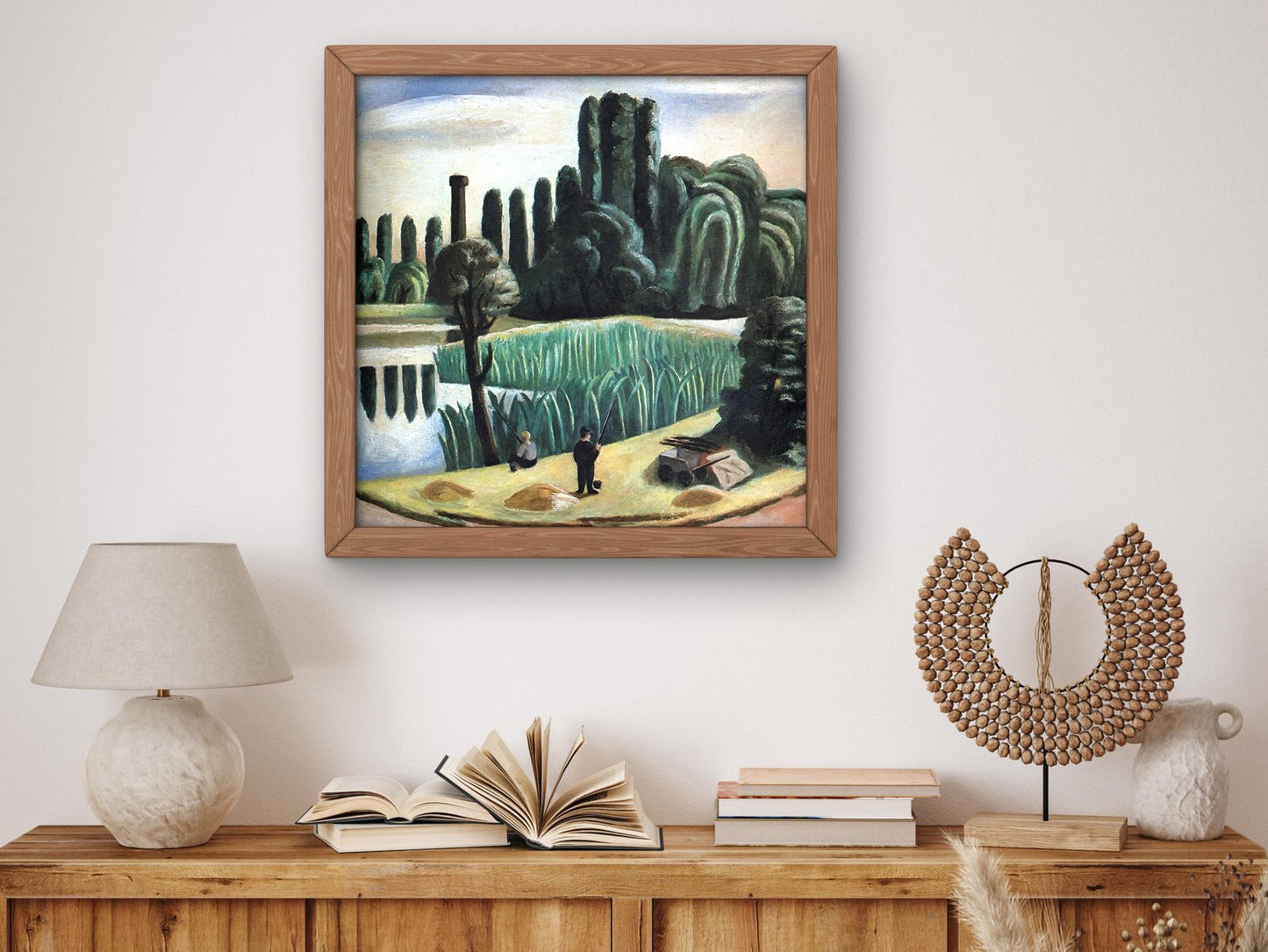 Seascape with Poplars by Max Beckmann, 1924, Expressionism and Fauvism, fine art print