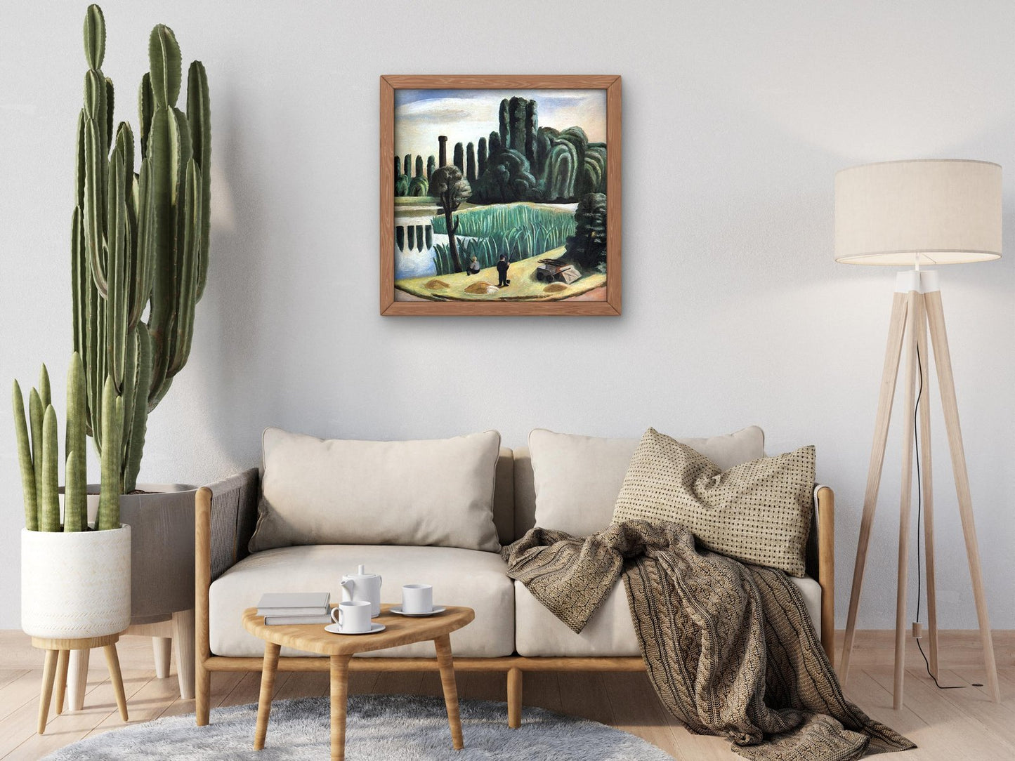 Seascape with Poplars by Max Beckmann, 1924, Expressionism and Fauvism, fine art print