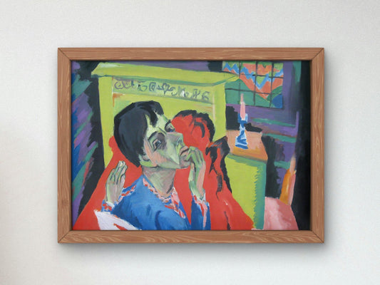 Self-Portrait as a Sick Man by Ernst Ludwig Kirchner, 1920, Expressionism and Fauvism, fine art print