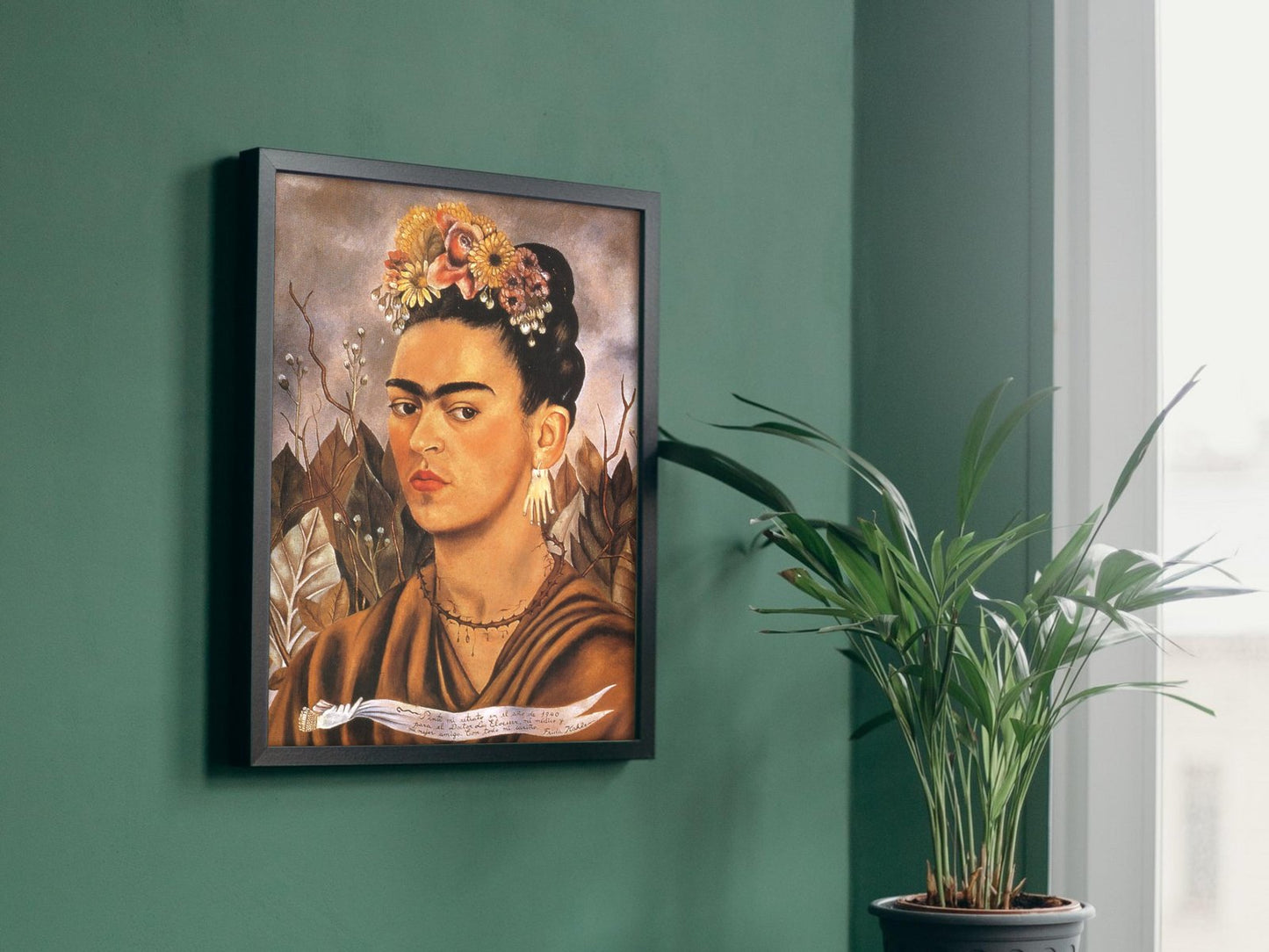 Self Portrait Dedicated to Dr. Eloesser by Frida Kahlo, 1940, Surrealism and Modern Art, fine art print