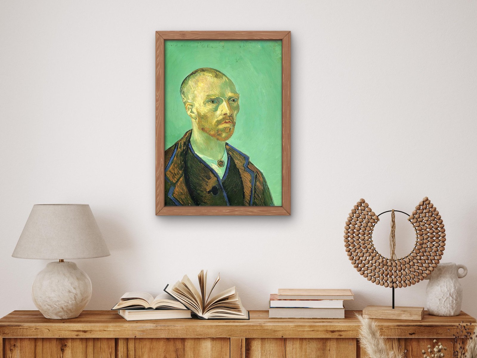 Self Portrait Dedicated to Paul Gauguin by Vincent van Gogh, 1888, Post-Impressionism, fine art print