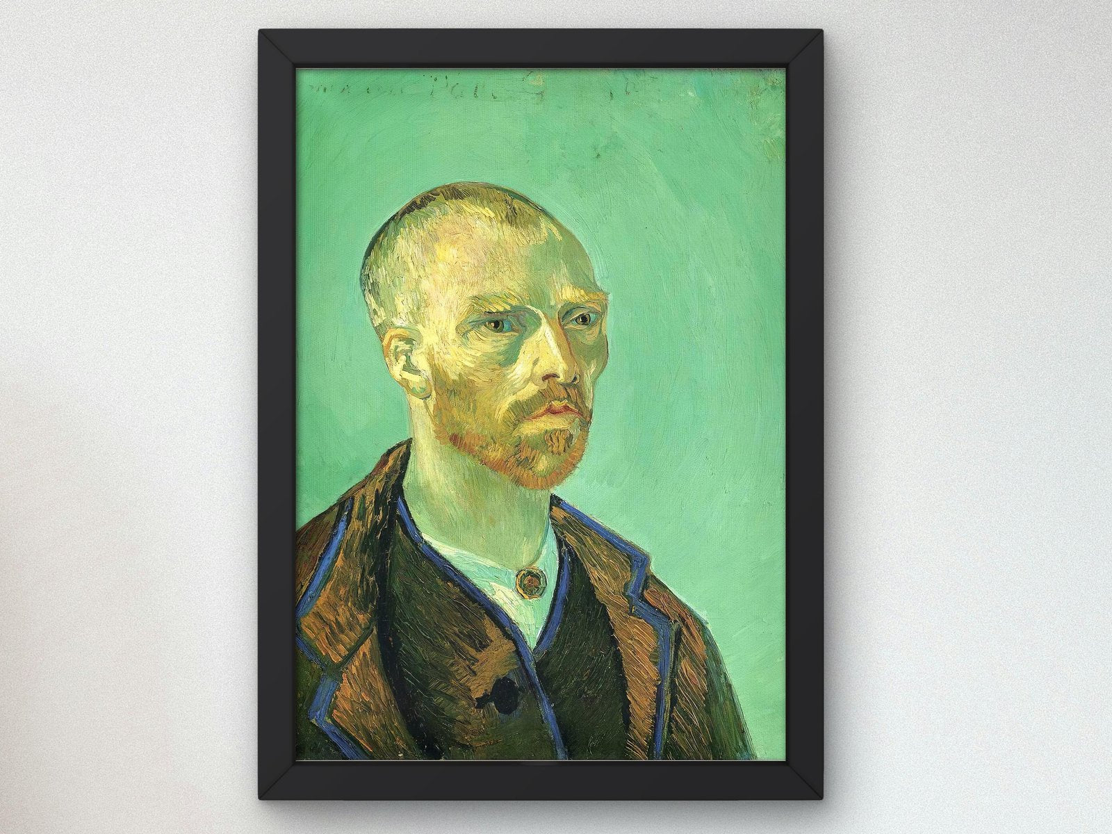 Self Portrait Dedicated to Paul Gauguin by Vincent van Gogh, 1888, Post-Impressionism, fine art print