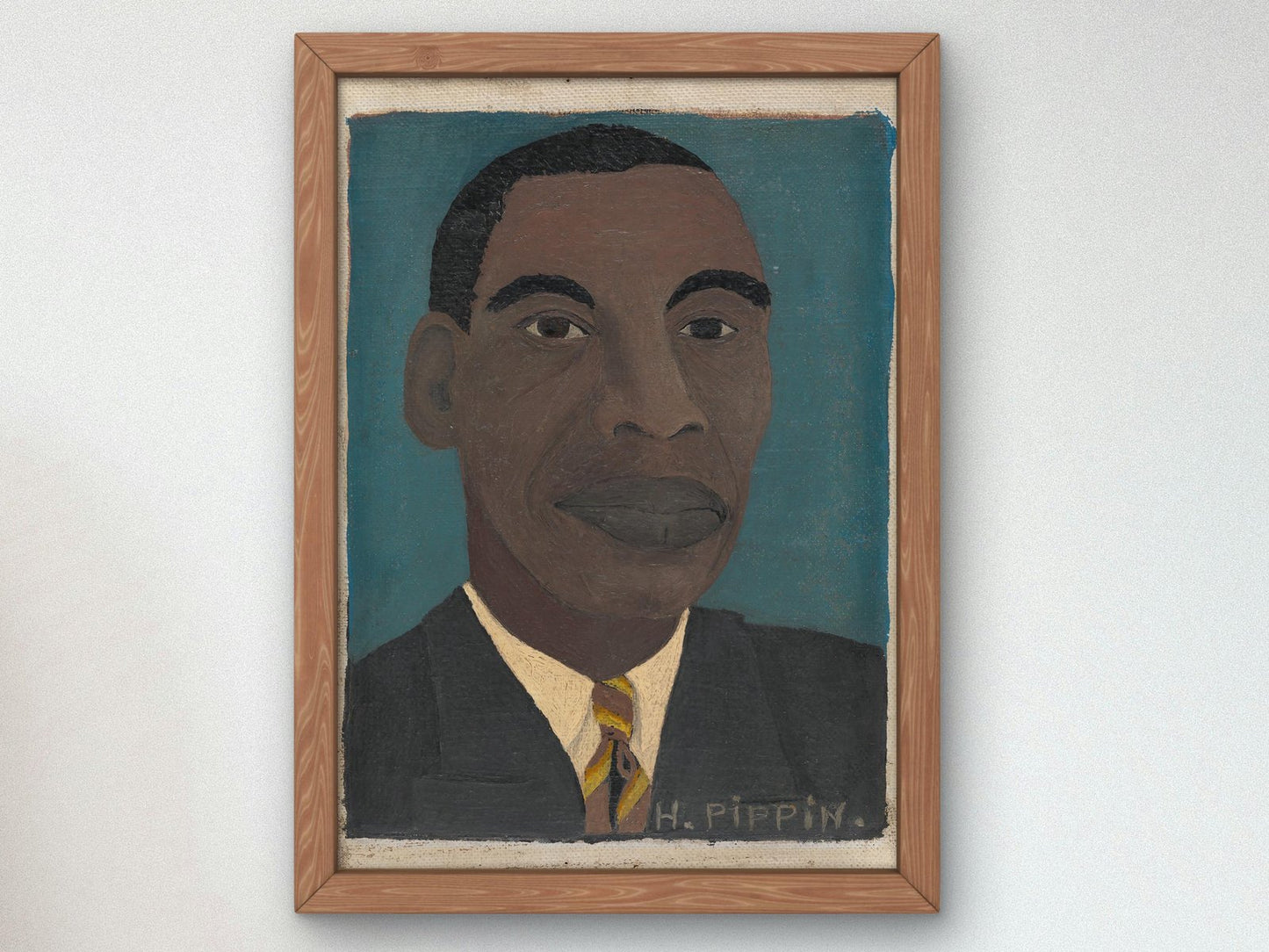 Self-Portrait by Horace Pippin, 1944, Art Deco and American Modernism, fine art print