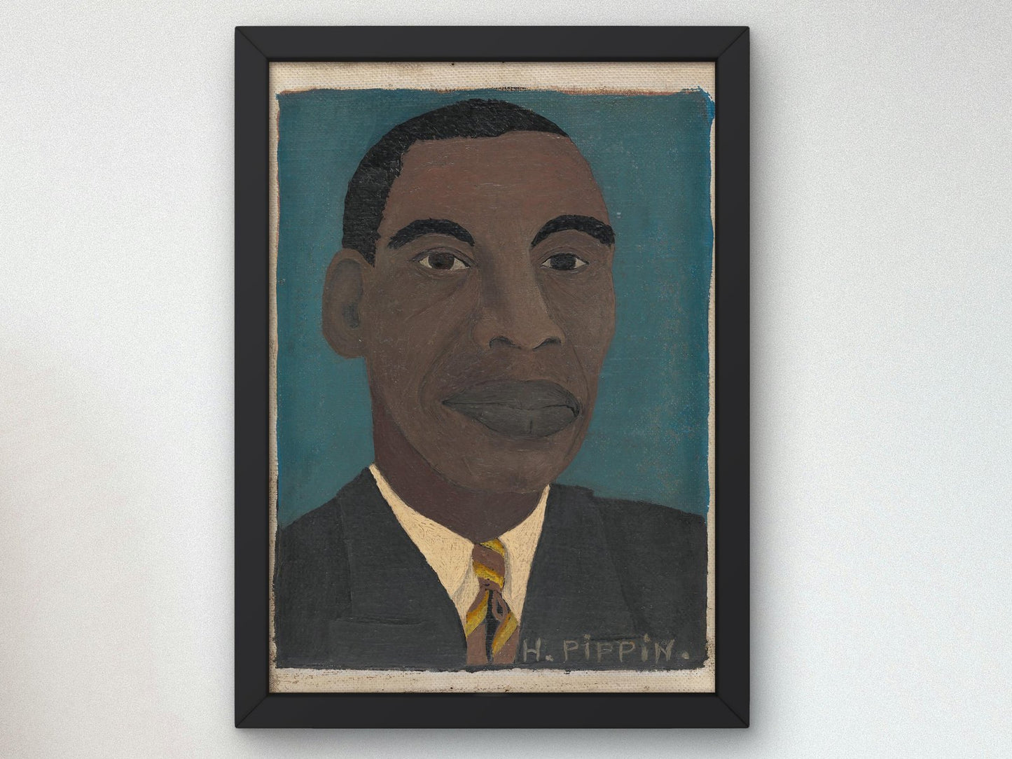 Self-Portrait by Horace Pippin, 1944, Art Deco and American Modernism, fine art print