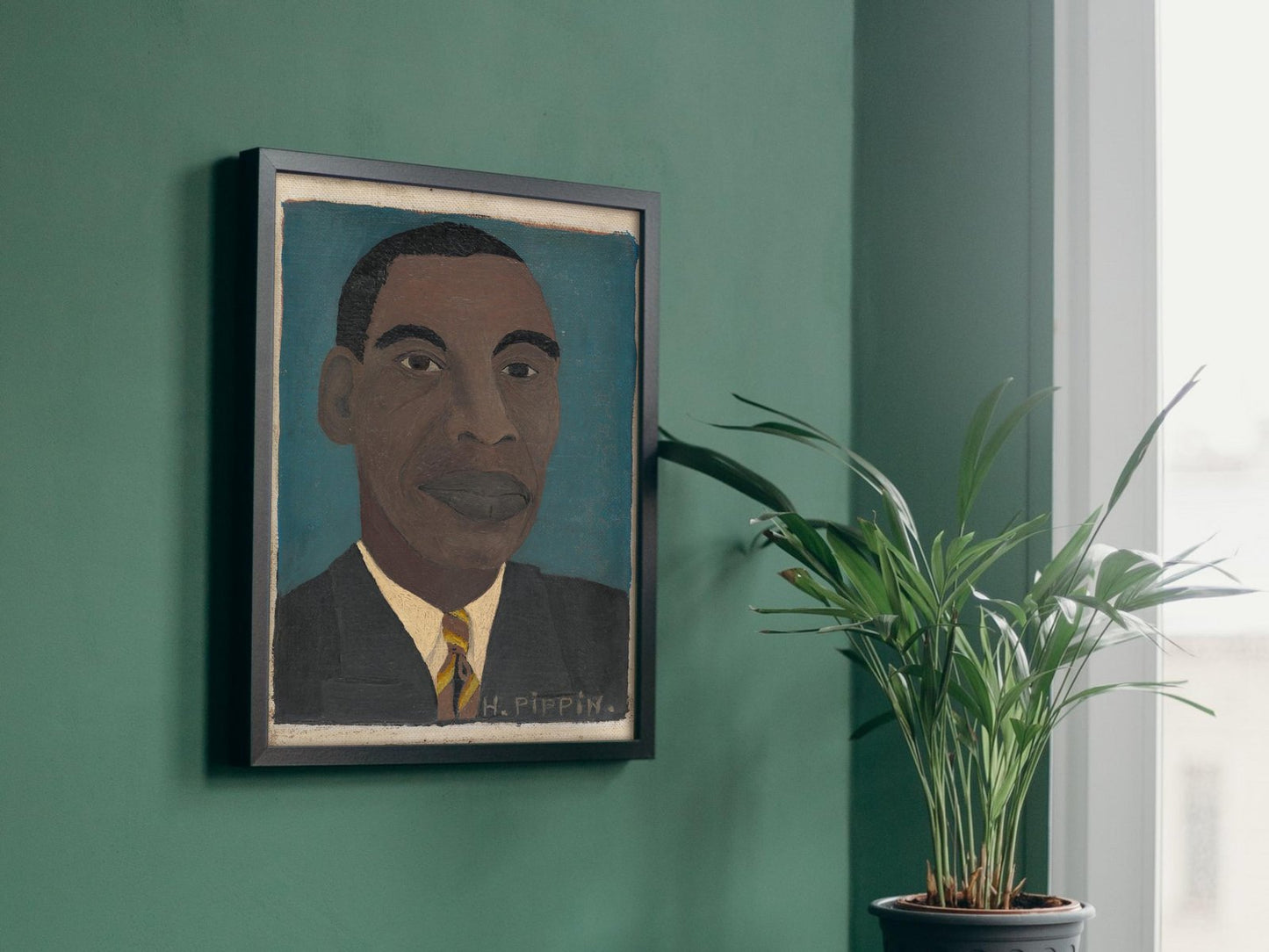 Self-Portrait by Horace Pippin, 1944, Art Deco and American Modernism, fine art print