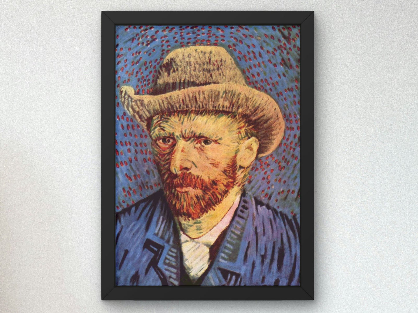 Self-Portrait by Vincent van Gogh, 1889, Post-Impressionism, fine art print