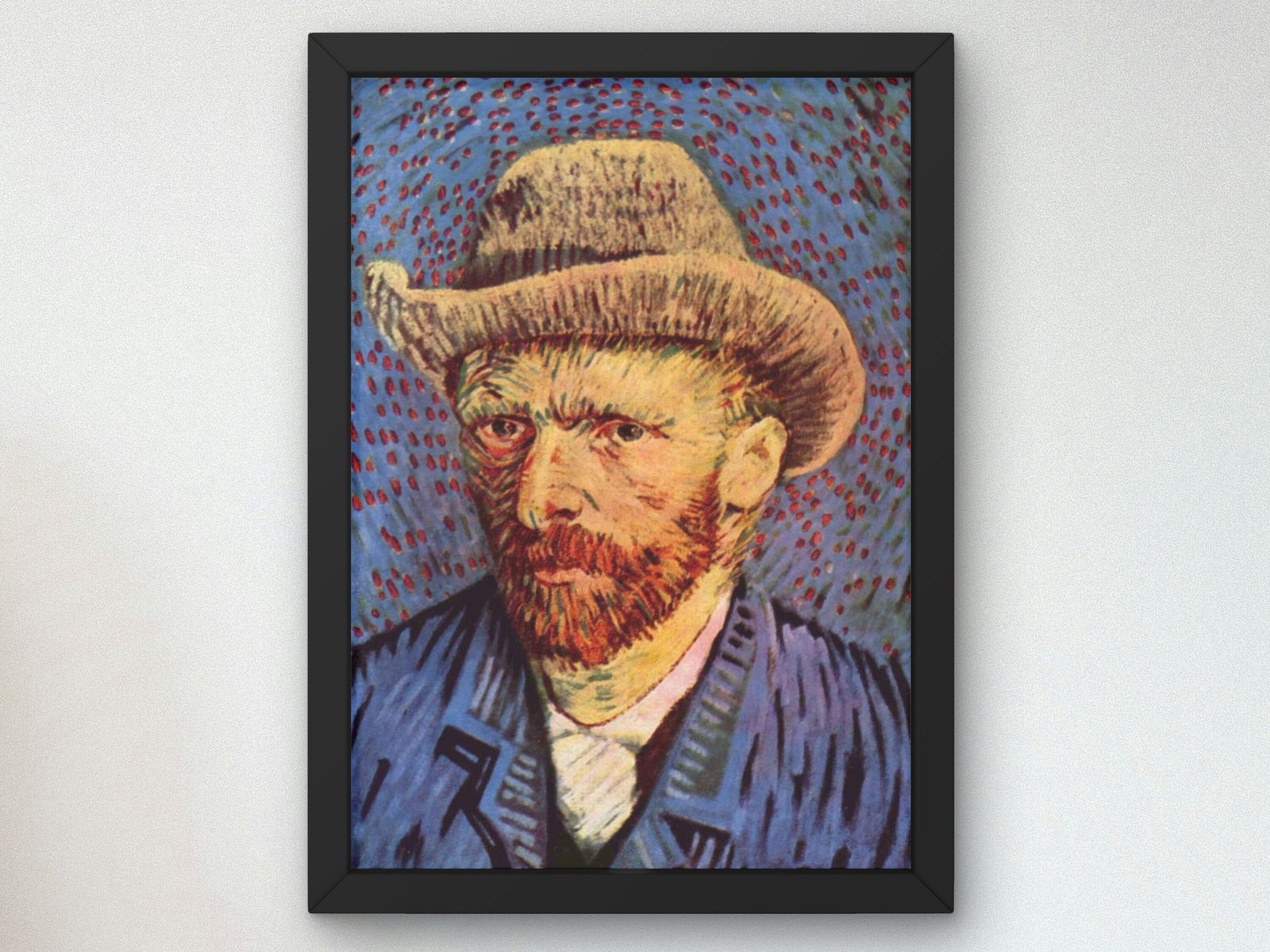 Self-Portrait by Vincent van Gogh, 1889, Post-Impressionism, fine art print