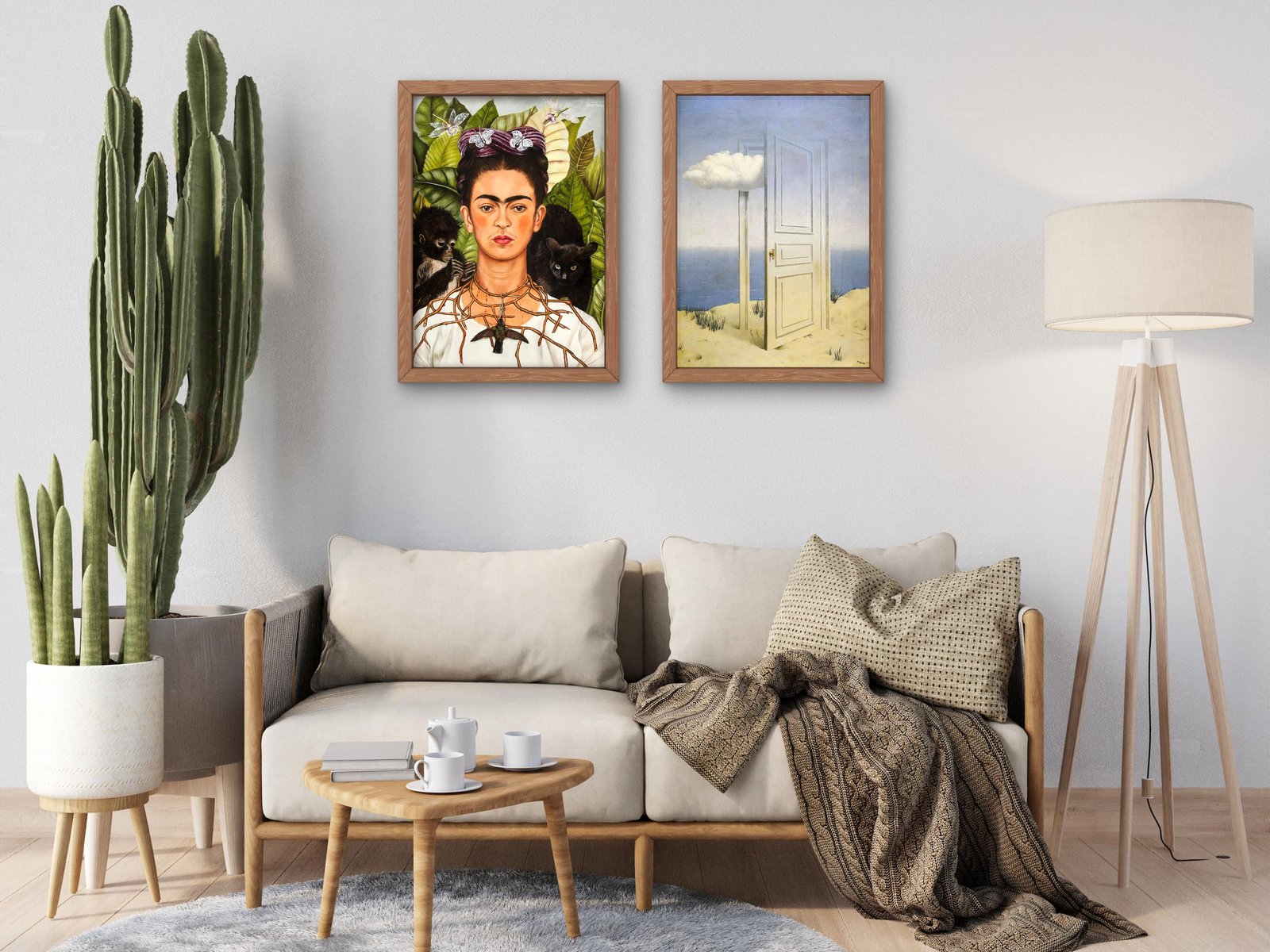 Self Portrait with Black Cat by Frida Kahlo, 1940, Surrealism and Modern Art, fine art print