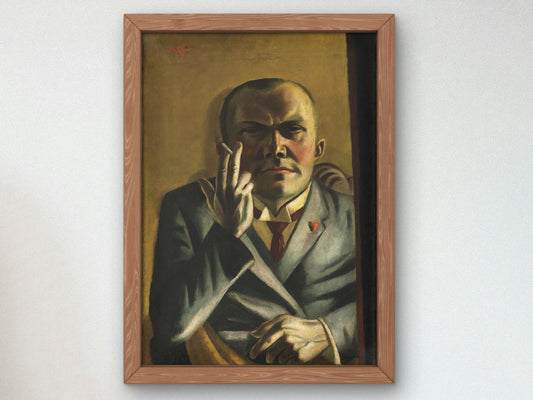 Self-Portrait with a Cigarette by Max Beckmann, 1923, Expressionism and Fauvism, fine art print