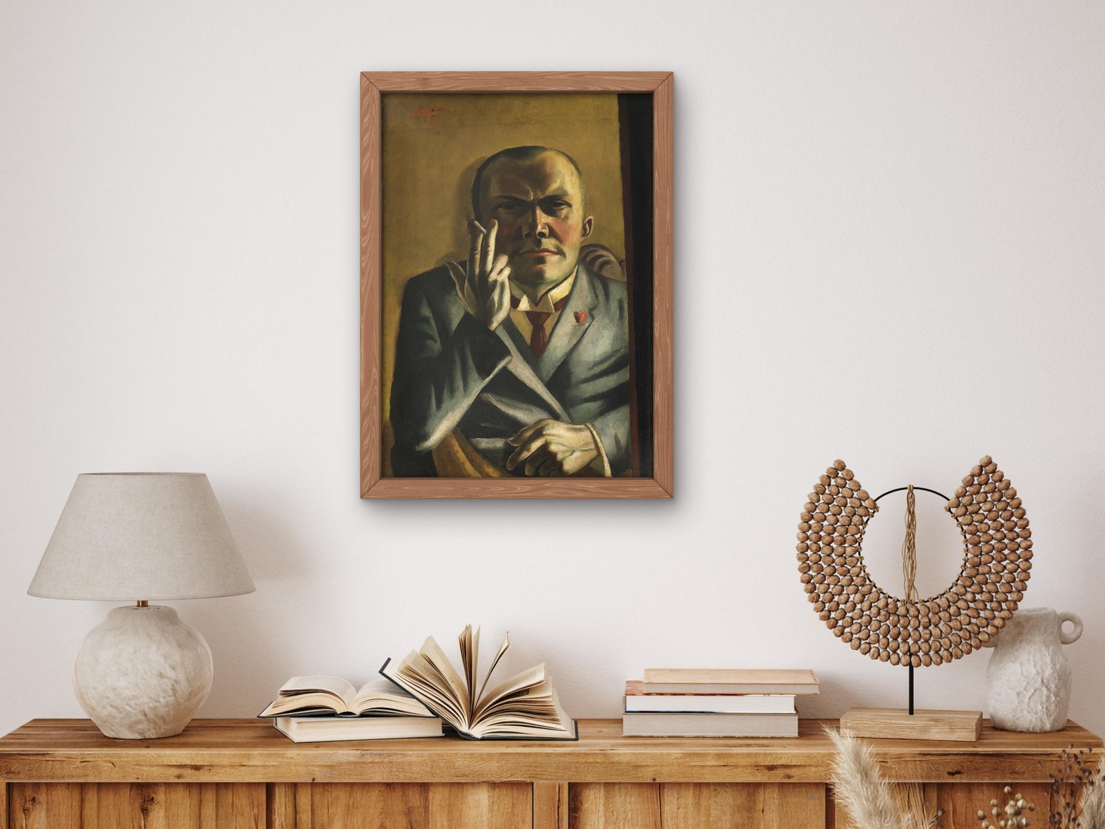 Self-Portrait with a Cigarette by Max Beckmann, 1923, Expressionism and Fauvism, fine art print