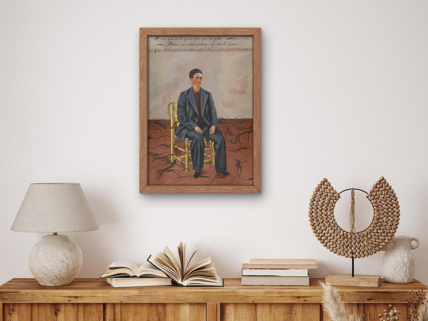 Self Portrait with Cropped Hair by Frida Kahlo, 1940, Surrealism and Modern Art, fine art print