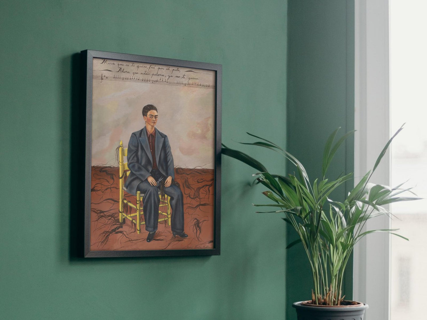 Self Portrait with Cropped Hair by Frida Kahlo, 1940, Surrealism and Modern Art, fine art print