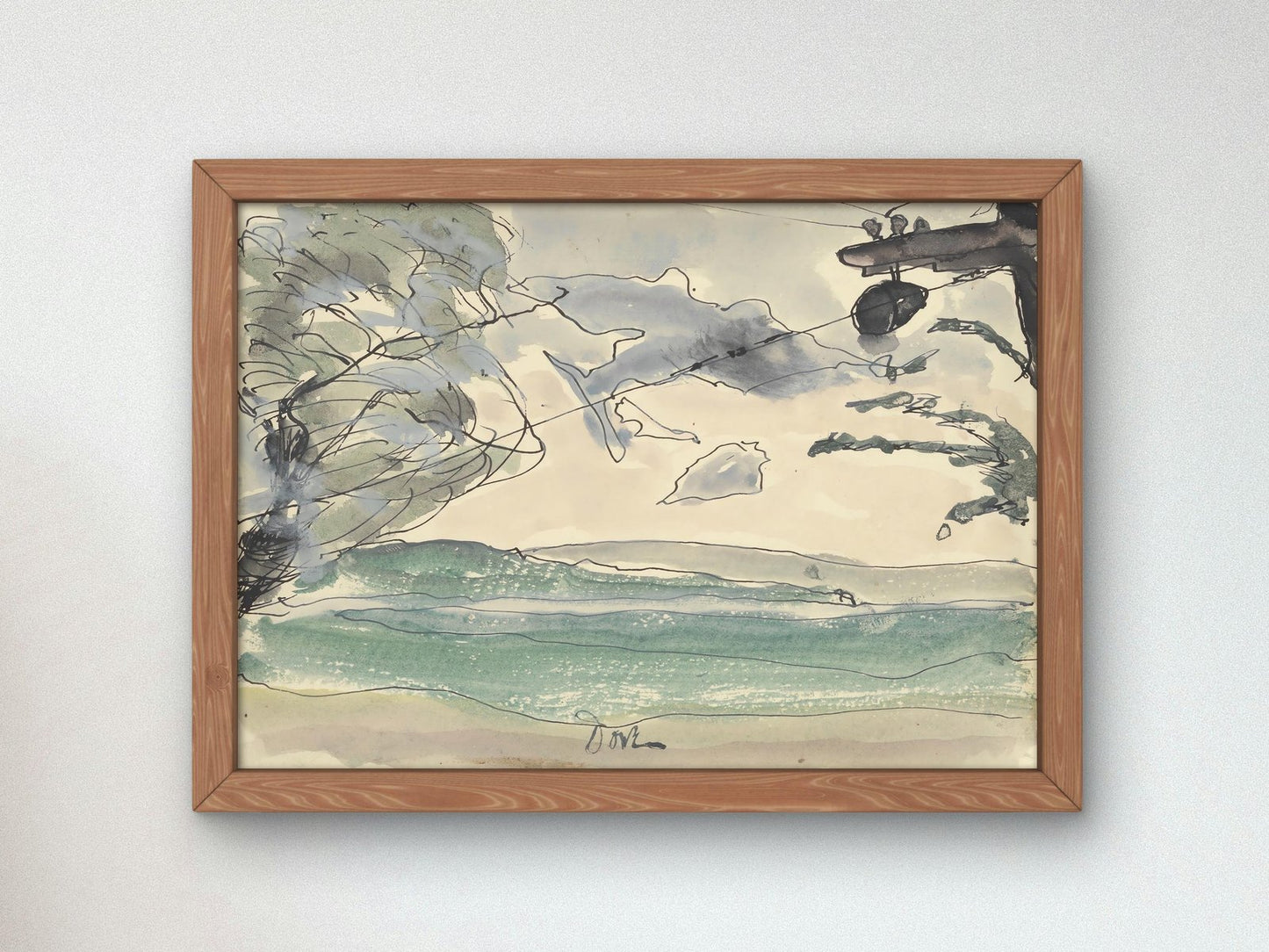 Seneca Lake by Arthur Dove, 1935, Art Deco and American Modernism, fine art print