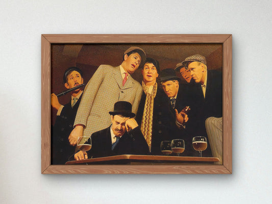 Sentimental Ballad by Grant Wood, 1940, Art Deco and American Modernism, fine art print