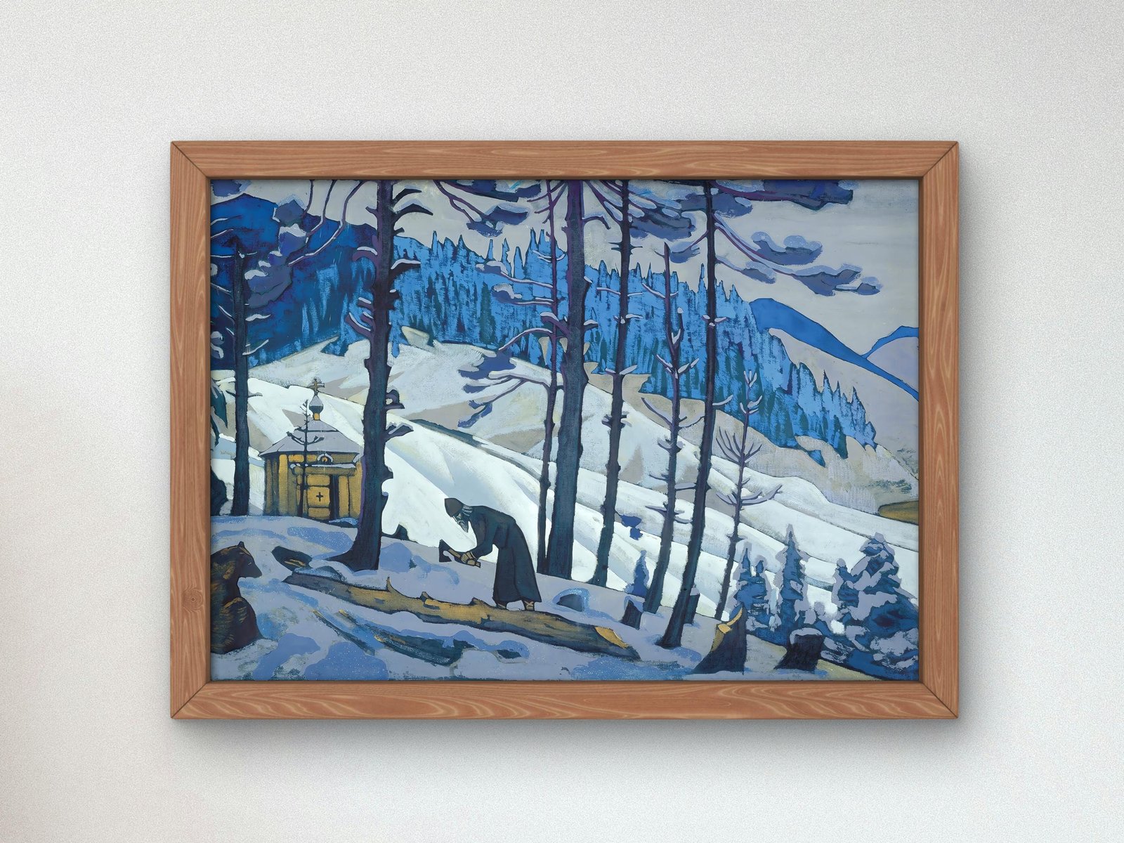 Sergius the Builder by Nicolas Roerich, 1925, Expressionism and Fauvism, fine art print