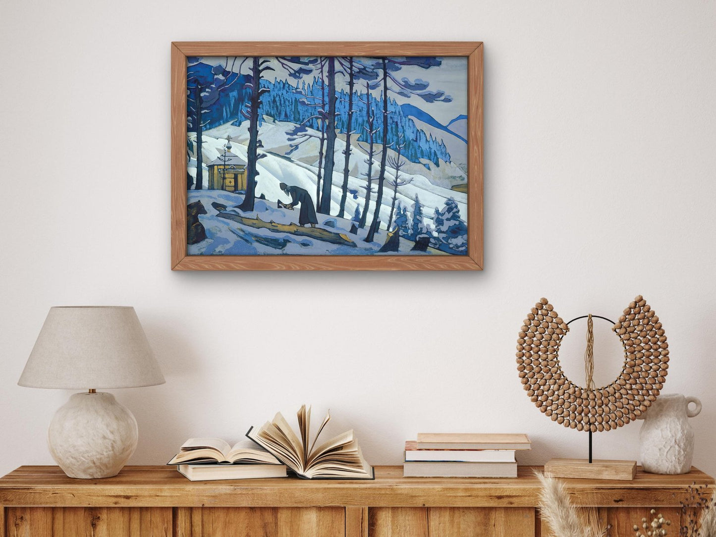 Sergius the Builder by Nicolas Roerich, 1925, Expressionism and Fauvism, fine art print