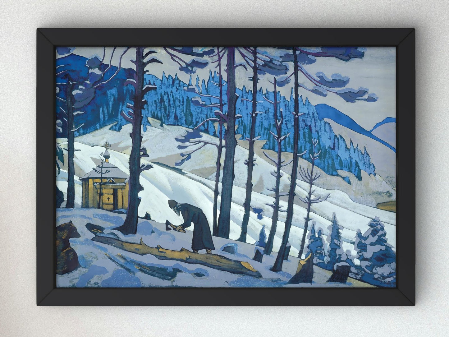 Sergius the Builder by Nicolas Roerich, 1925, Expressionism and Fauvism, fine art print