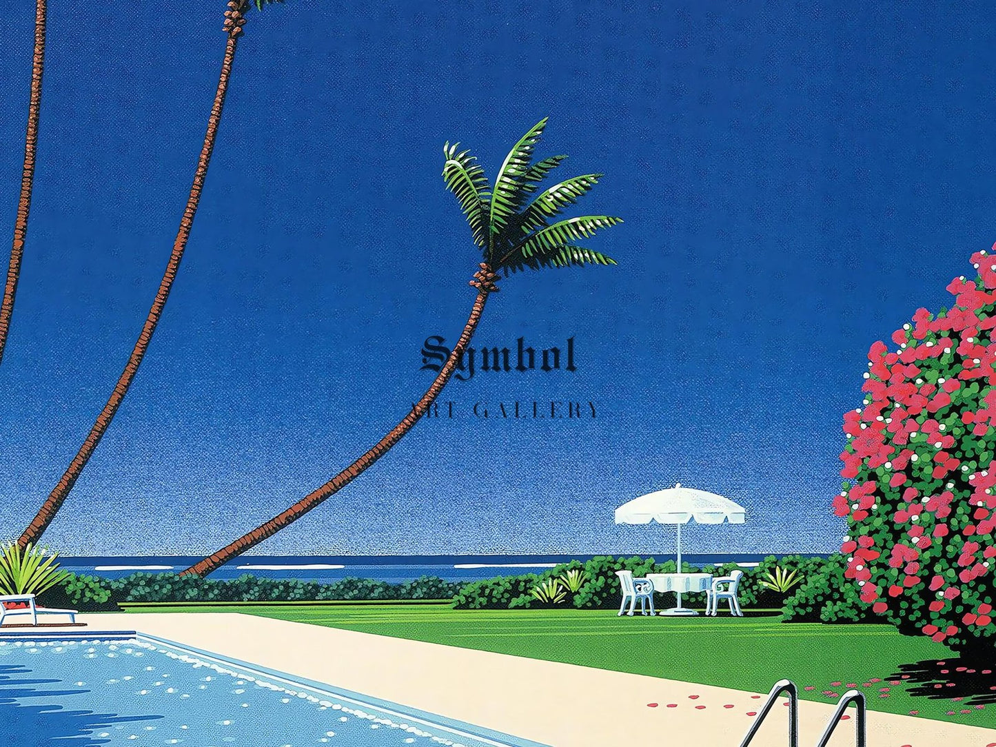 Shade of Palm Grove I by Hiroshi Nagai, 1980s, Vaporwave and Synthwave, fine art print